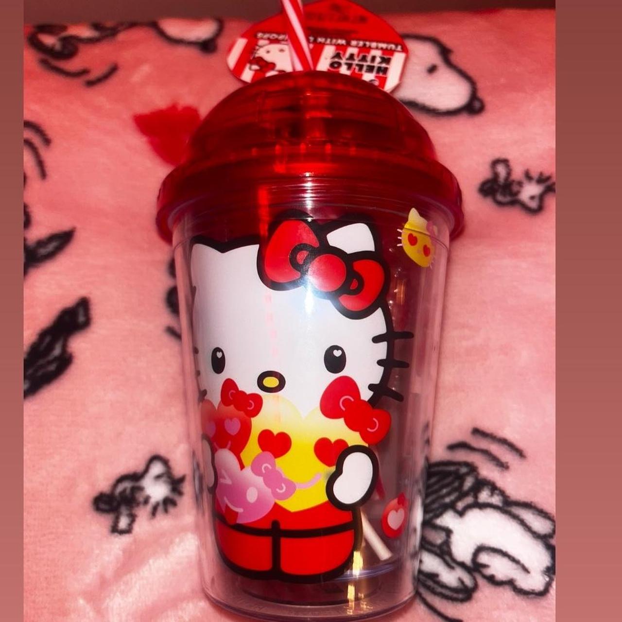 Hello kitty official Sanrio Valentine’s Day tumbler... - Depop