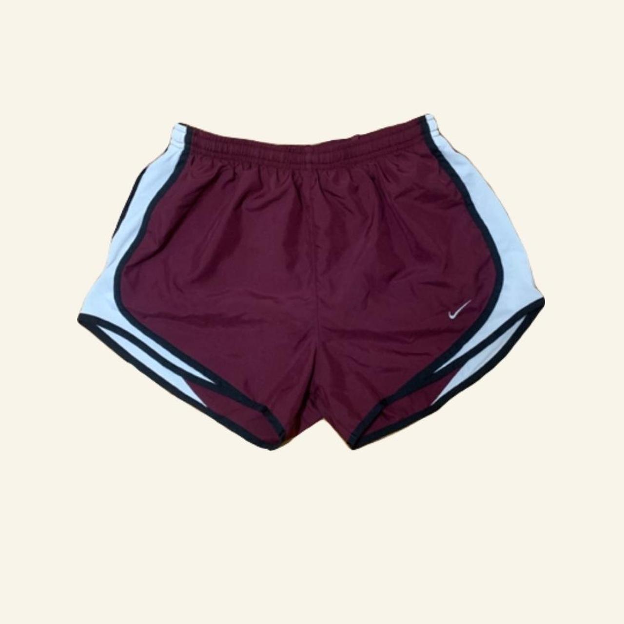 Maroon nike tempo shorts best sale