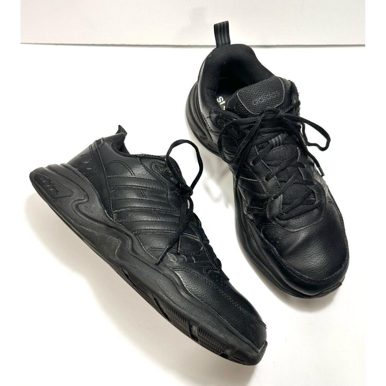 Adidas Strutter Lace Up Black Sneakers Shoes Men s Depop