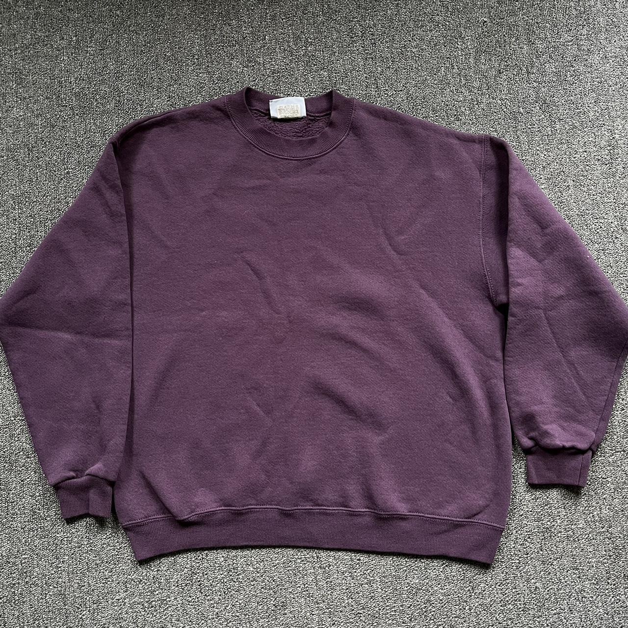 Purple Heavyweight Lee Blank Crewneck sweater :-) - Depop