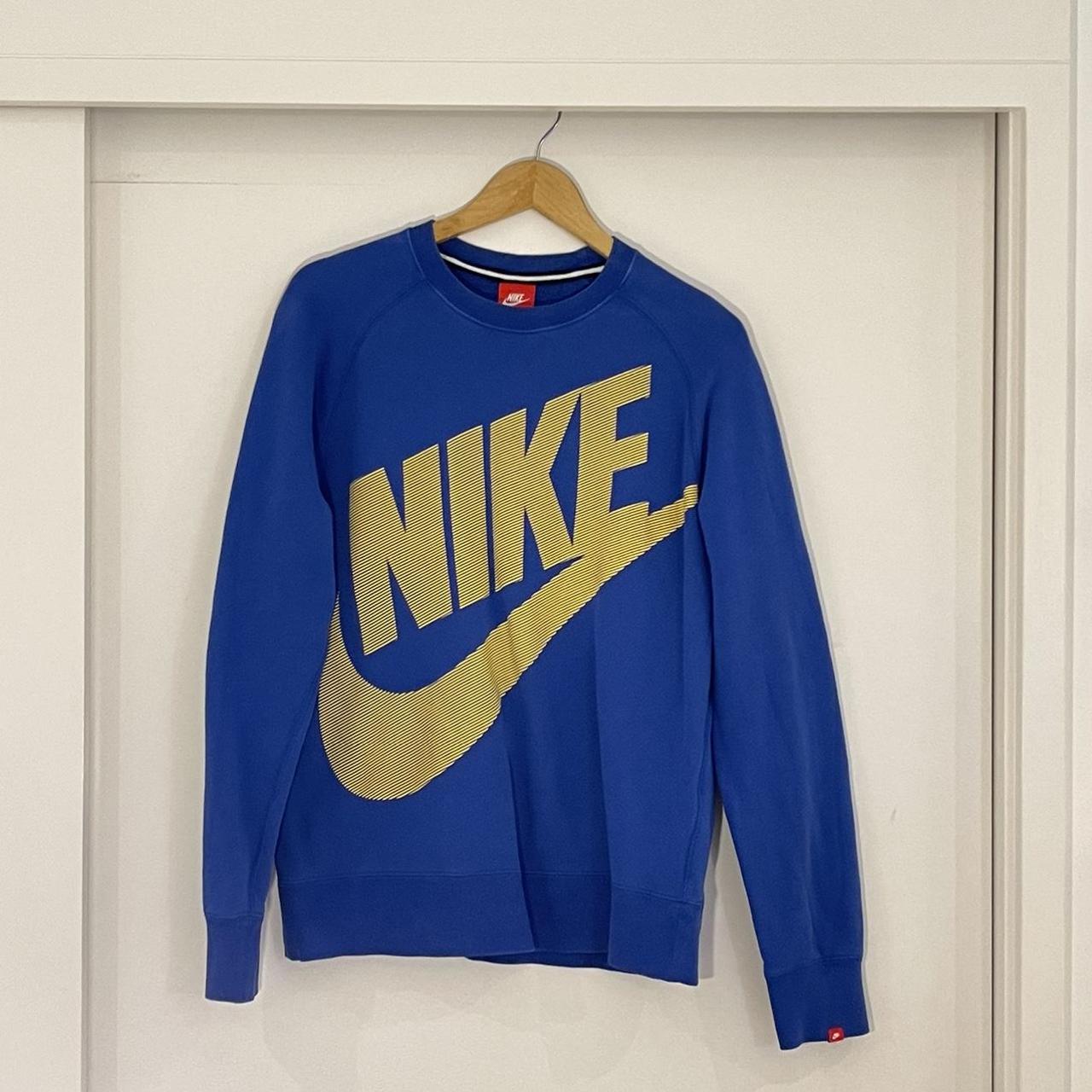Vintage blue Nike jumper Rare Great condition, no... Depop