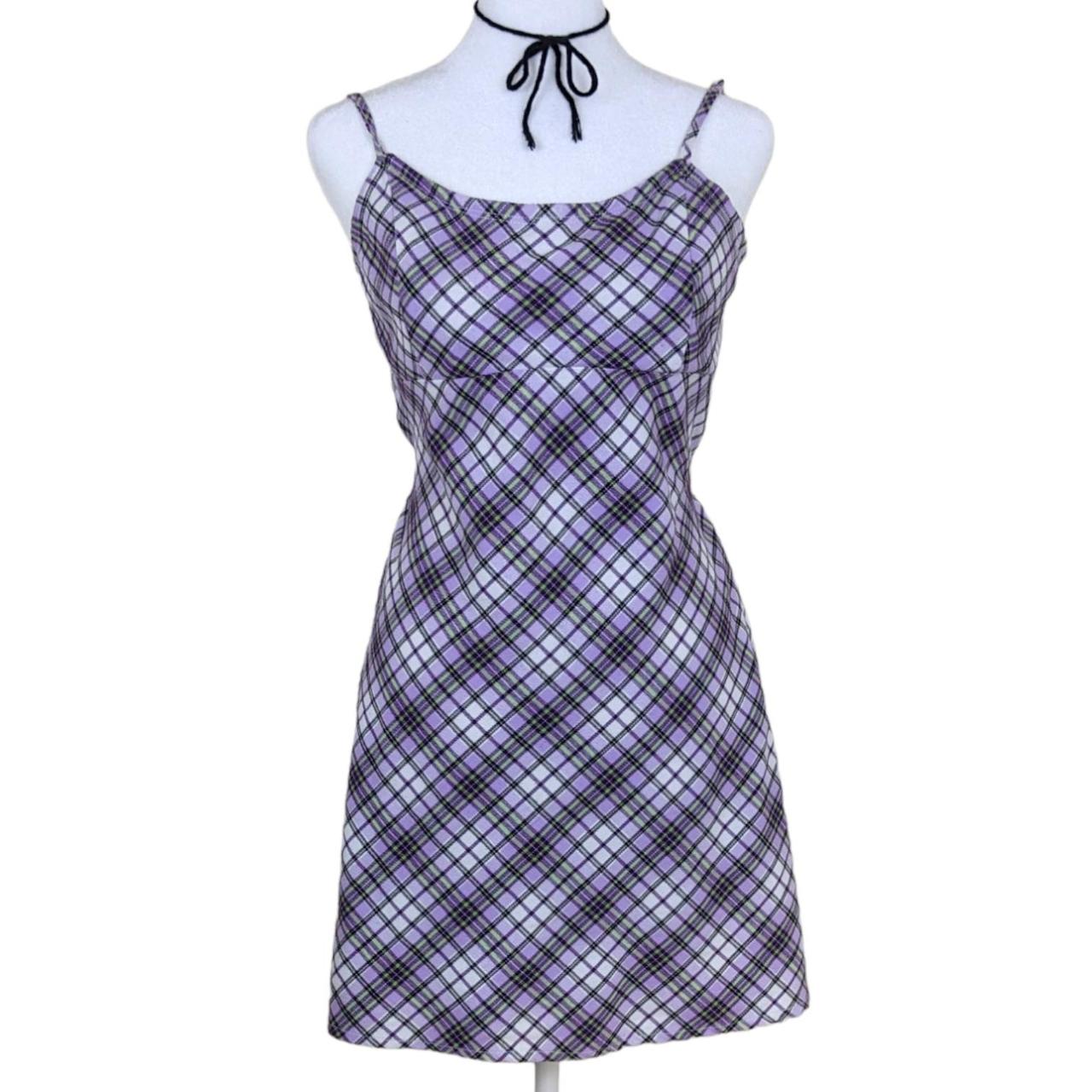 Brandy Melville Preppy Plaid Dress Depop