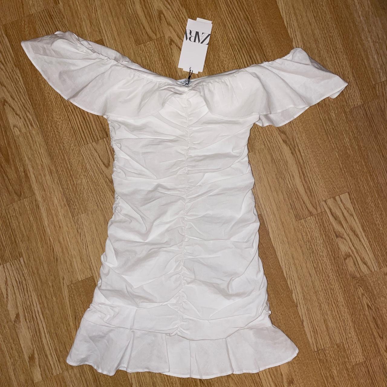 Zara Women's White Dress Depop