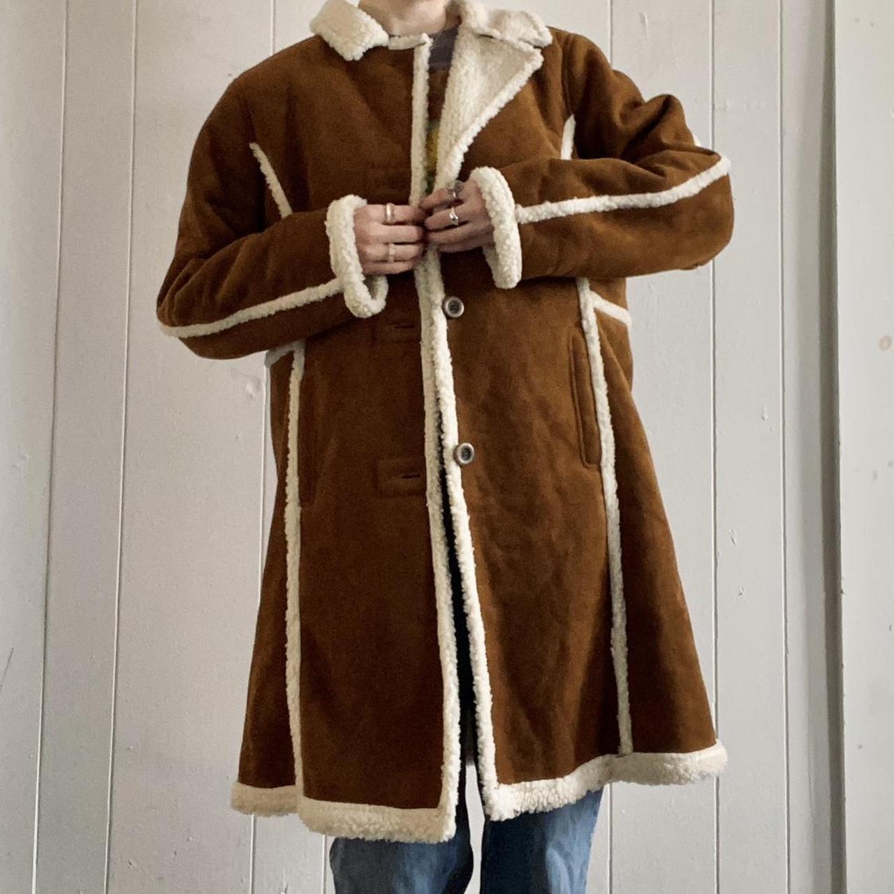 Ll bean shearling on sale coat