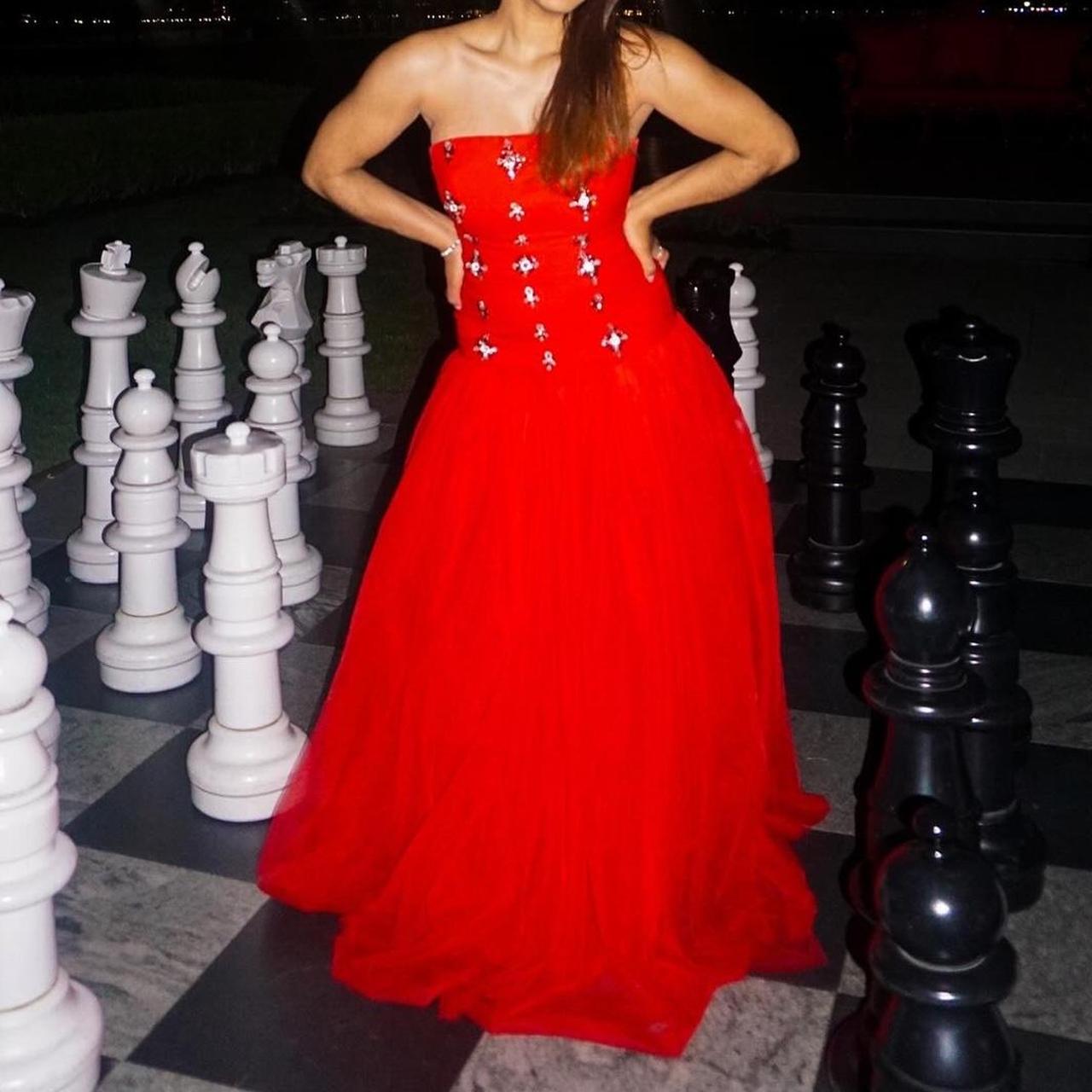 Fashion Used Formal Wear Embellished Gown Fashion Nova Red