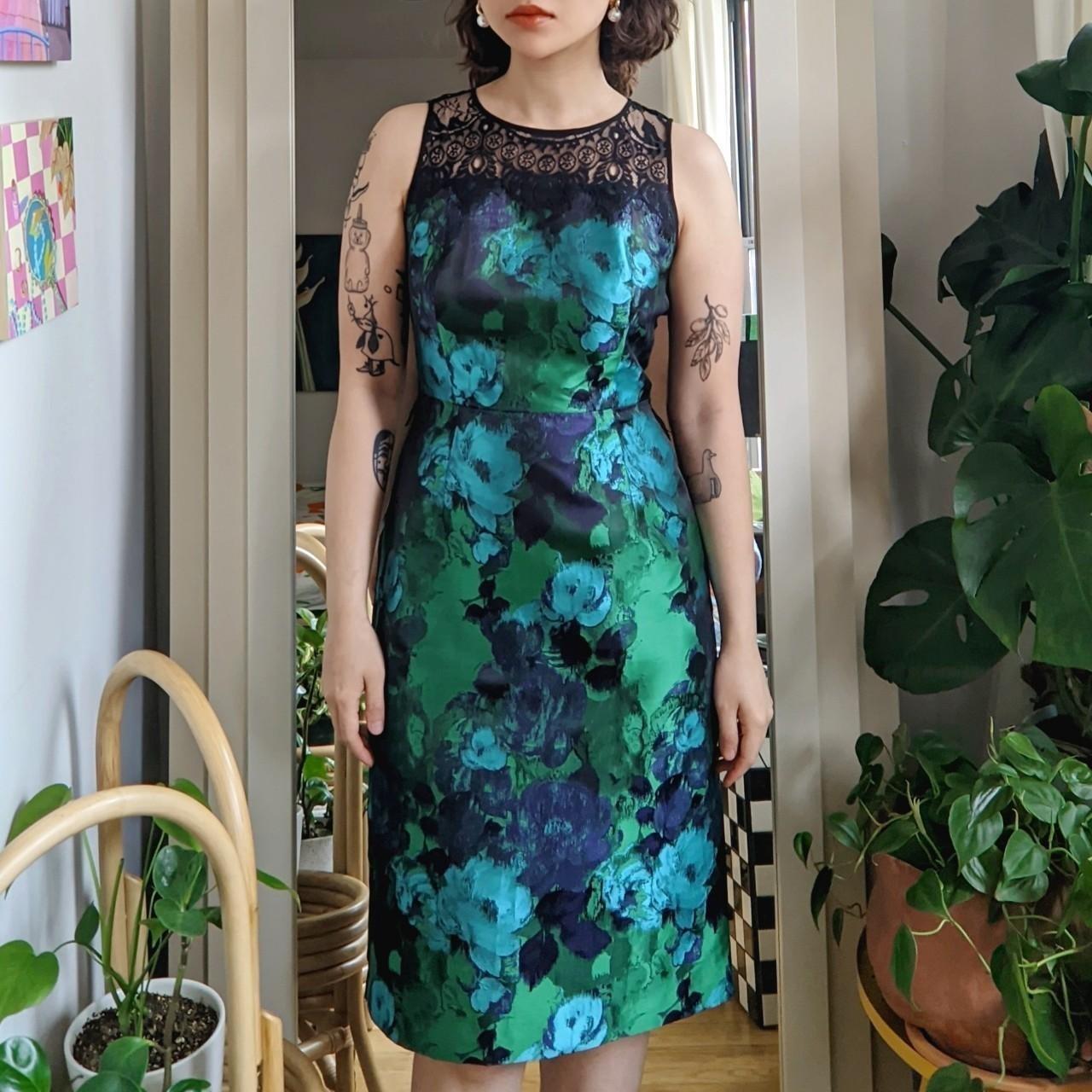 💚💙 leifsdottir water garden floral lace sheath Depop