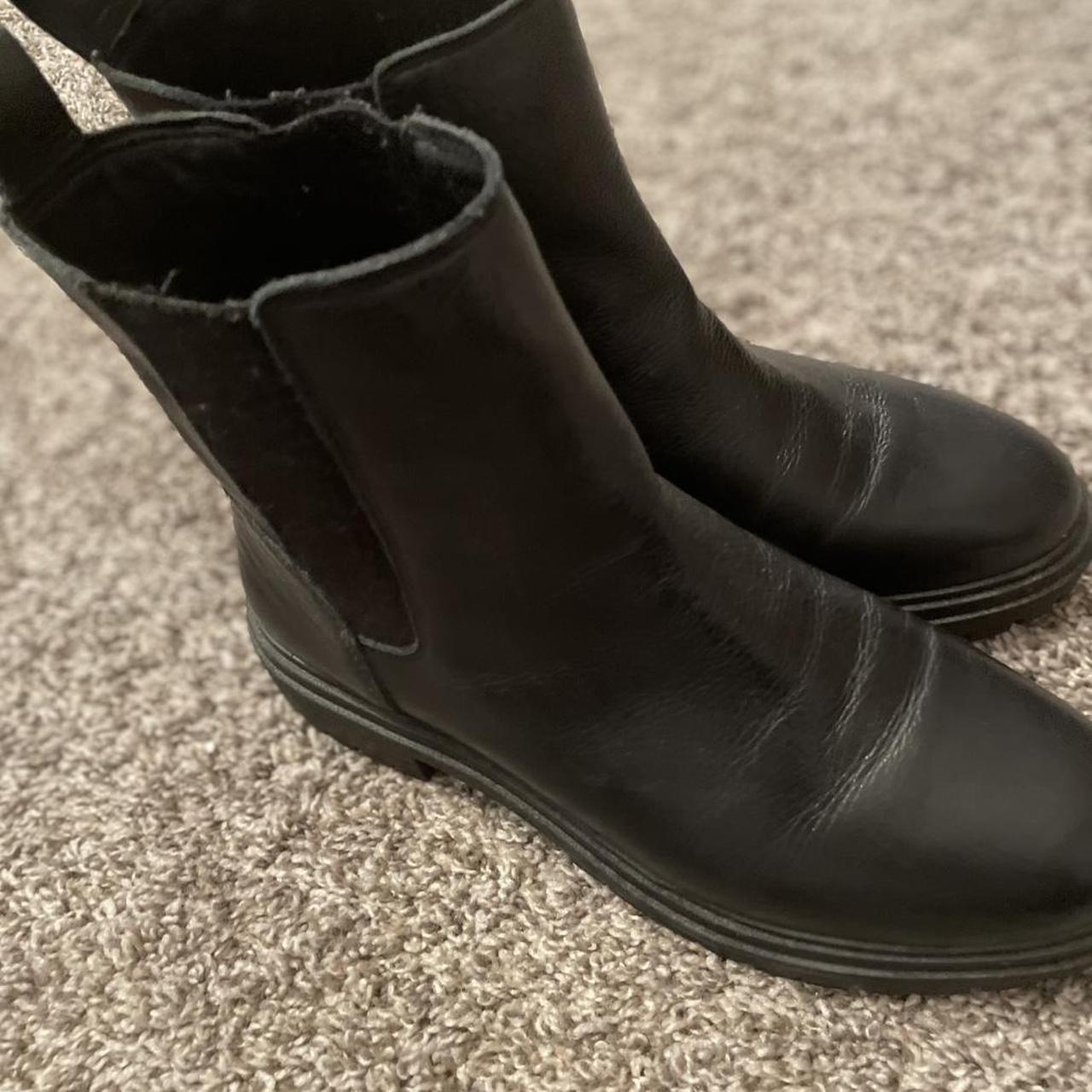 Lucky Brand Black Boots Worn twice- great condition... | Depop