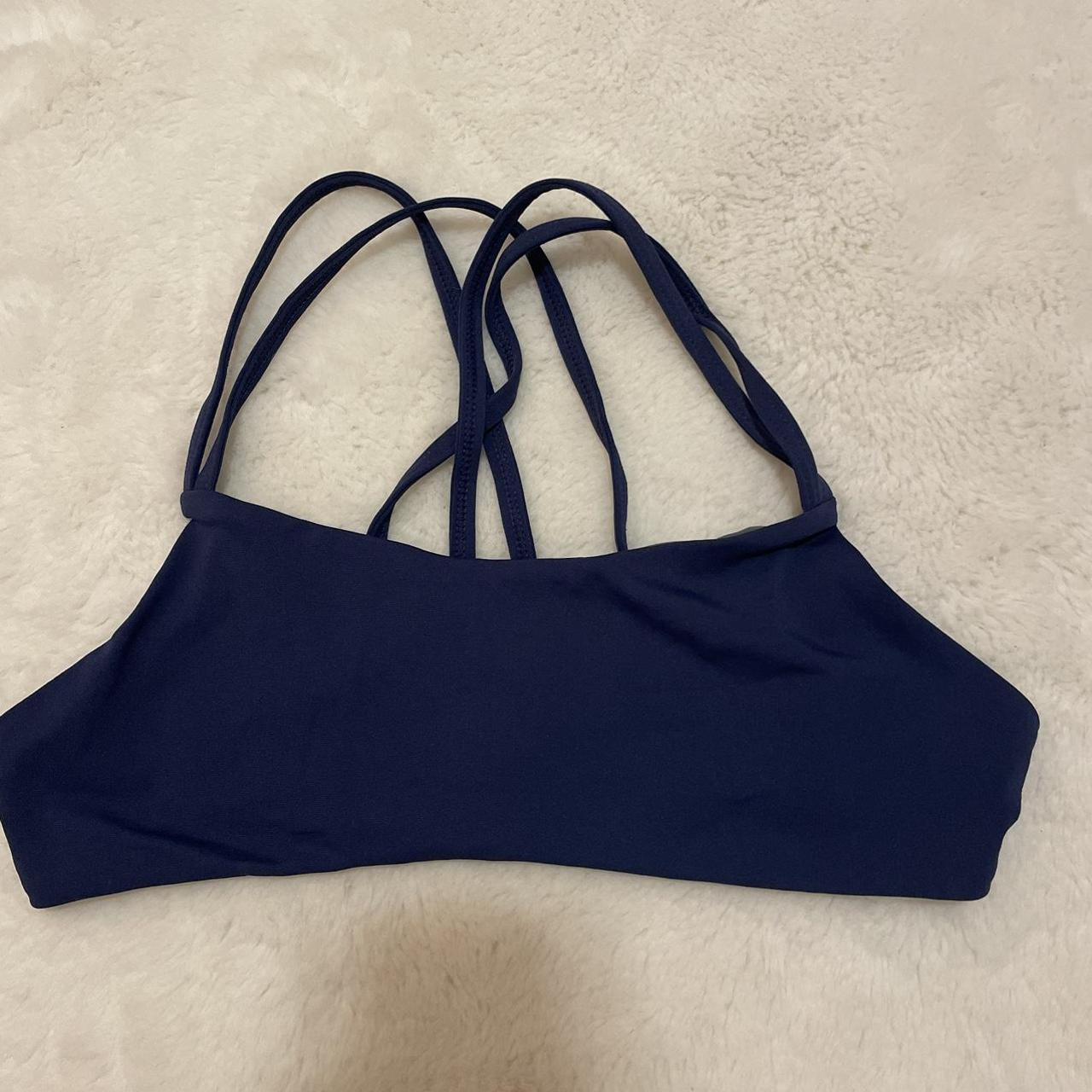 Navy blue Jolyn bathing suit top - Depop