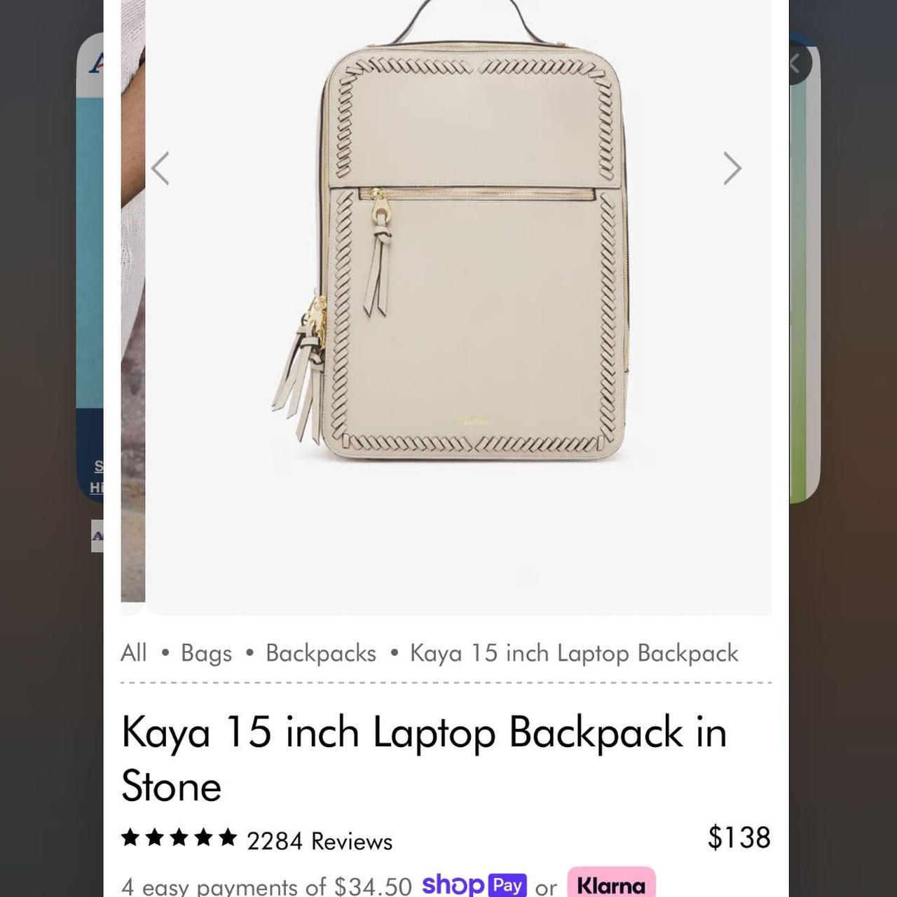Brand new CALPAK laptop bag in stone - Depop
