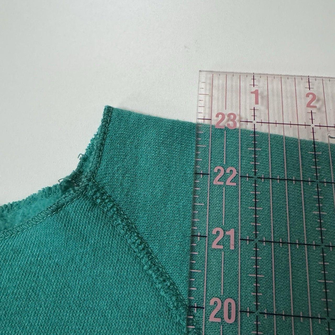 Hanes Men's Sweatshirt - Green - M – Vintage 1990… - image 4