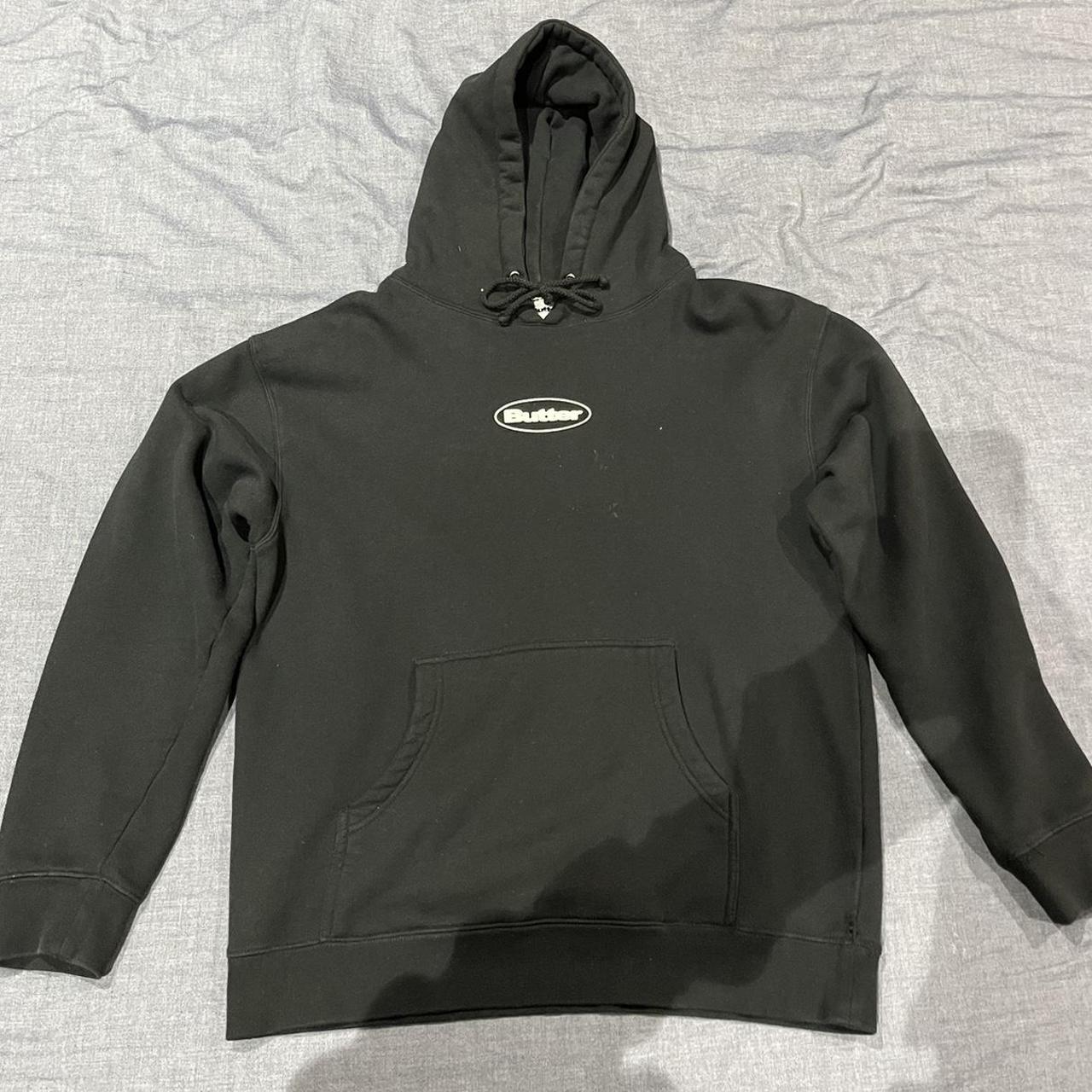 Butter Goods Men's Black Hoodie Depop