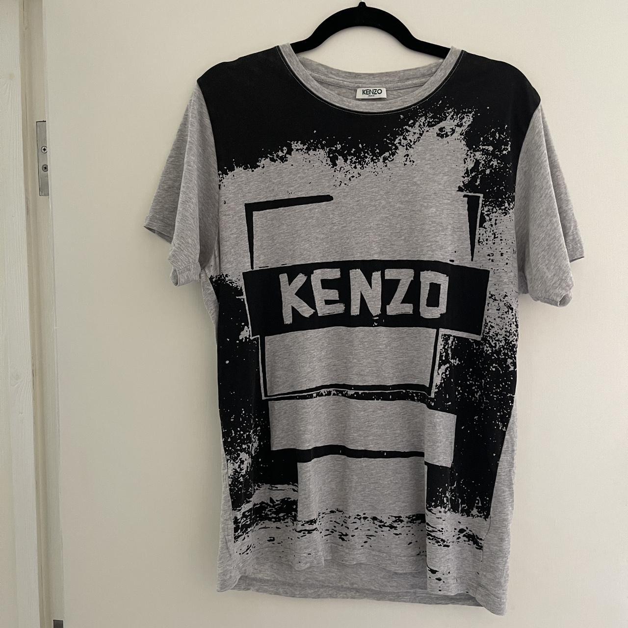 Vintage Kenzo men’s tee. Size S or a quite a fitted... - Depop