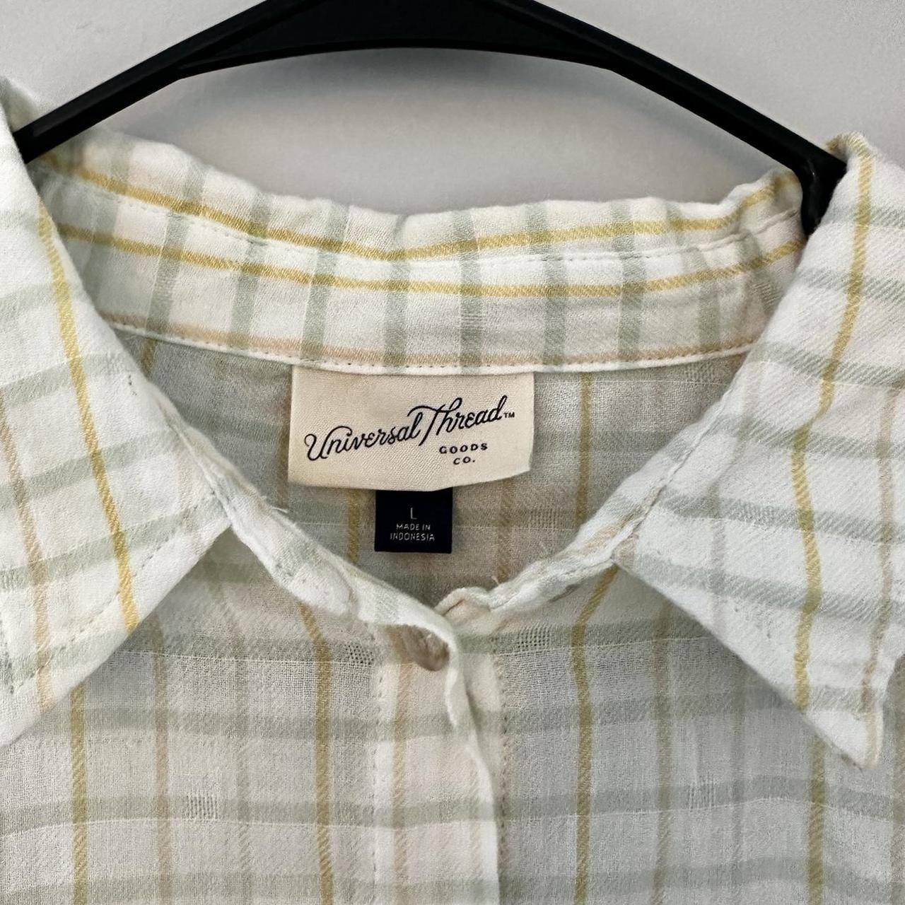 Universal thread shirt plaid button up - Depop