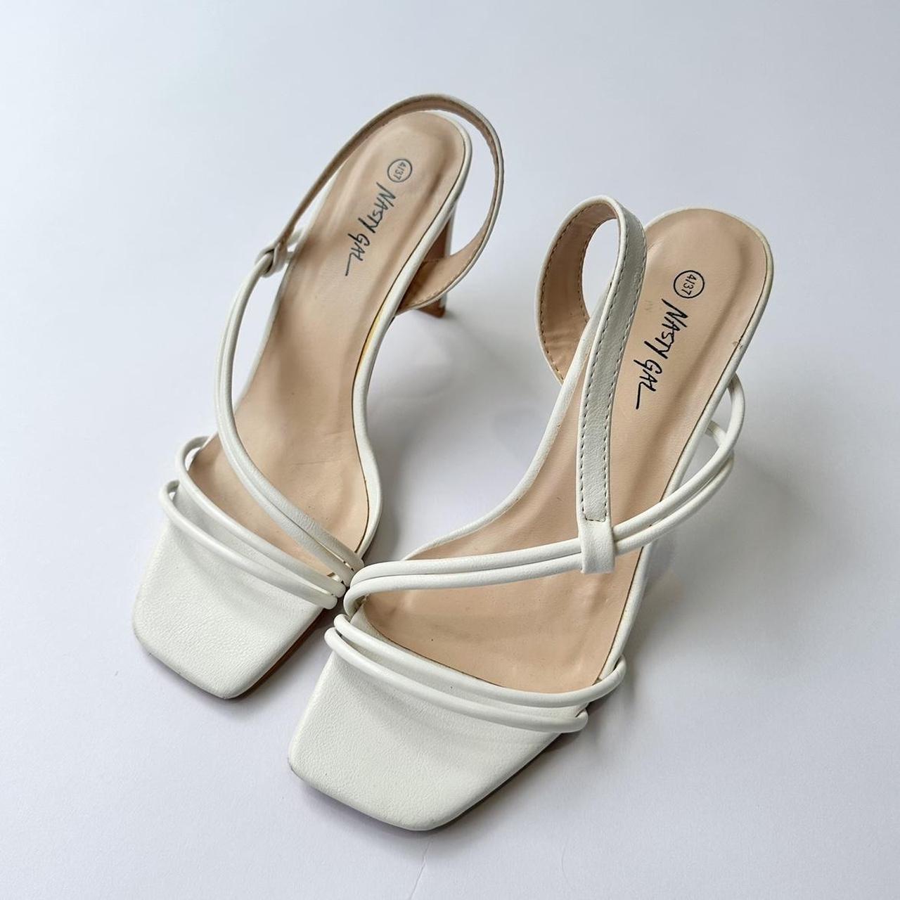 nasty gal white heels