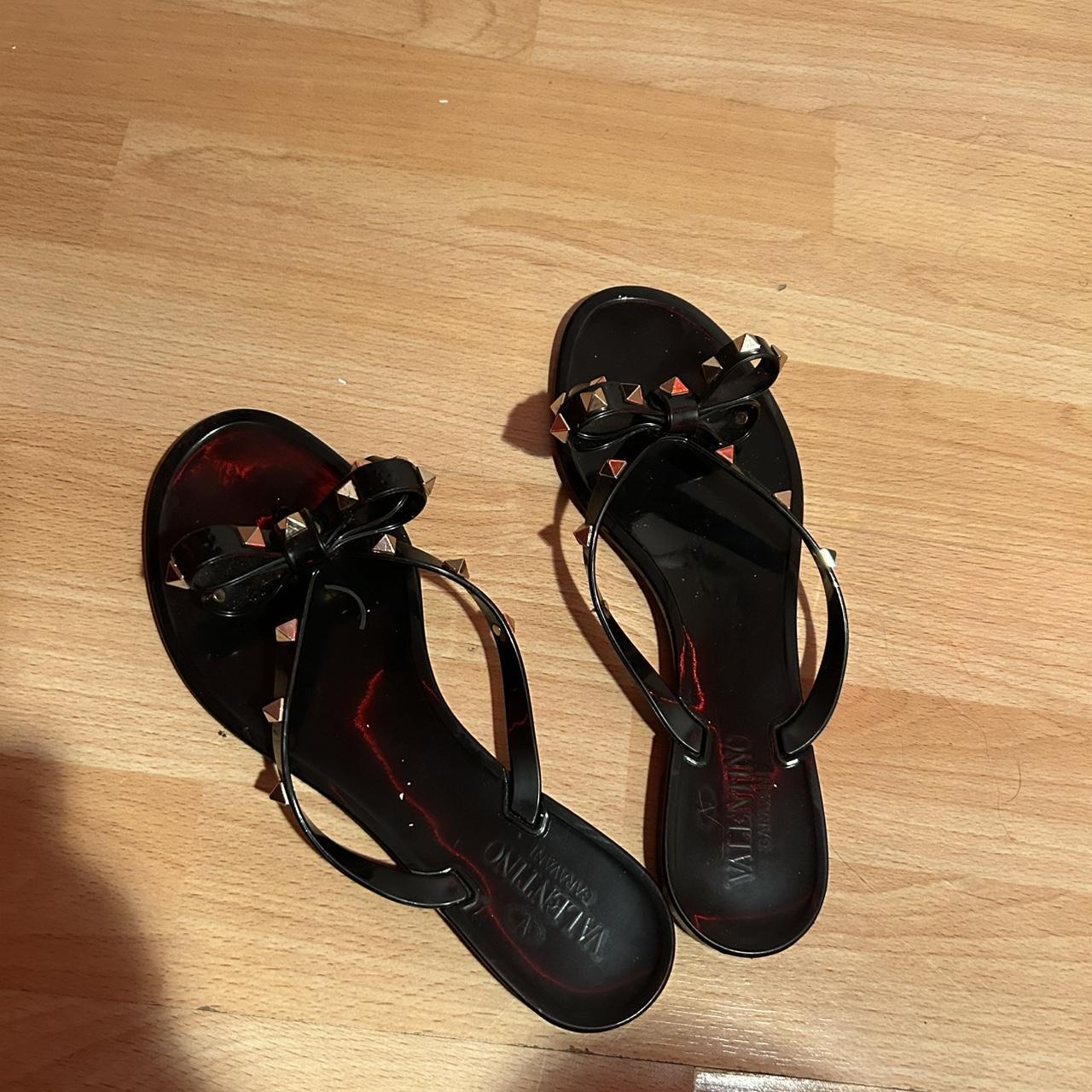 Valentino Garavani Rockstud Bow Detailed... - Depop