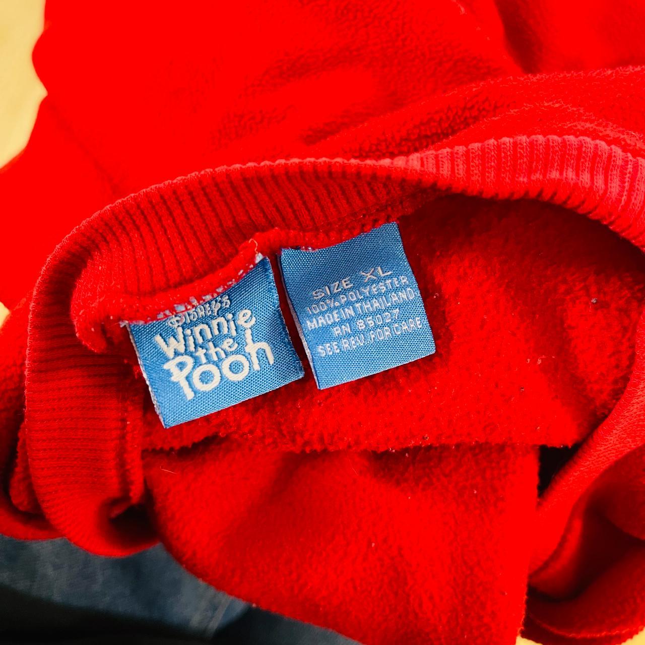Vintage Size XL Disney Pooh Embroidered Sweatshirt - Depop