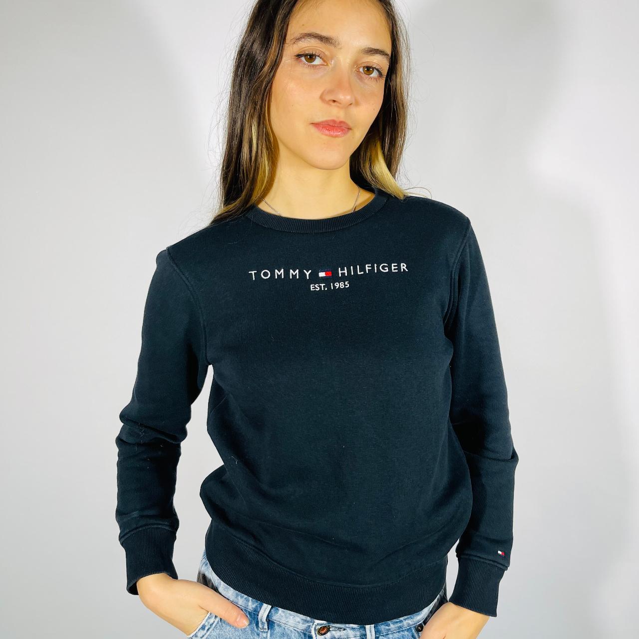 Tommy hilfiger navy sweatshirt on sale womens