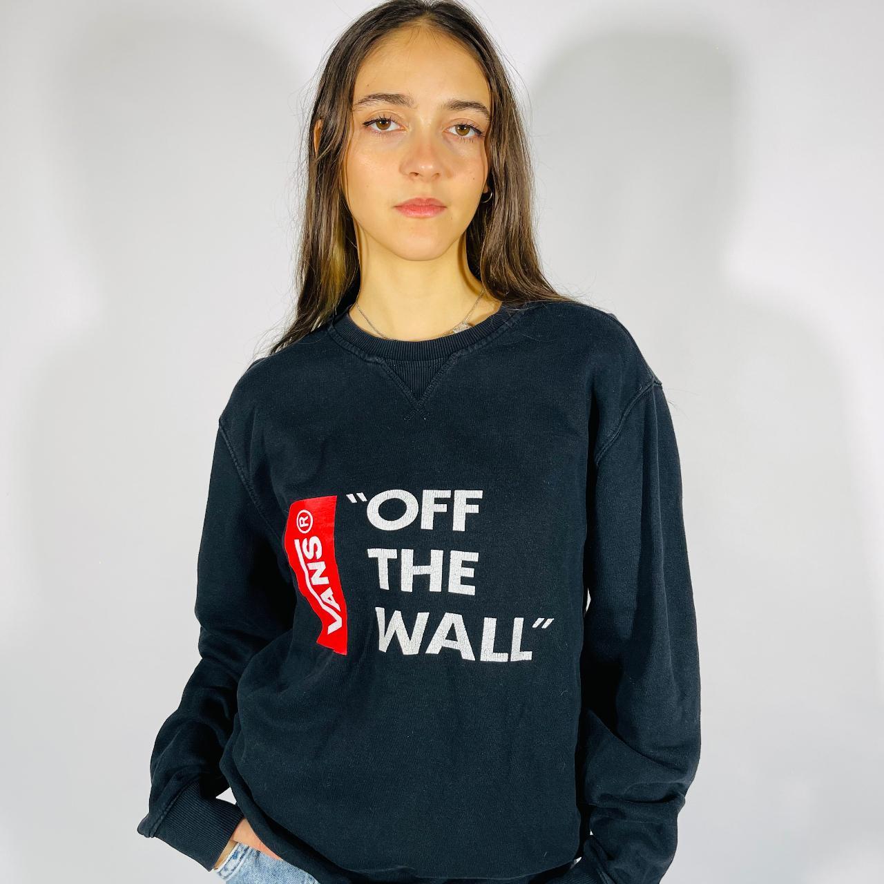 Vans black hot sale sweatshirt womens