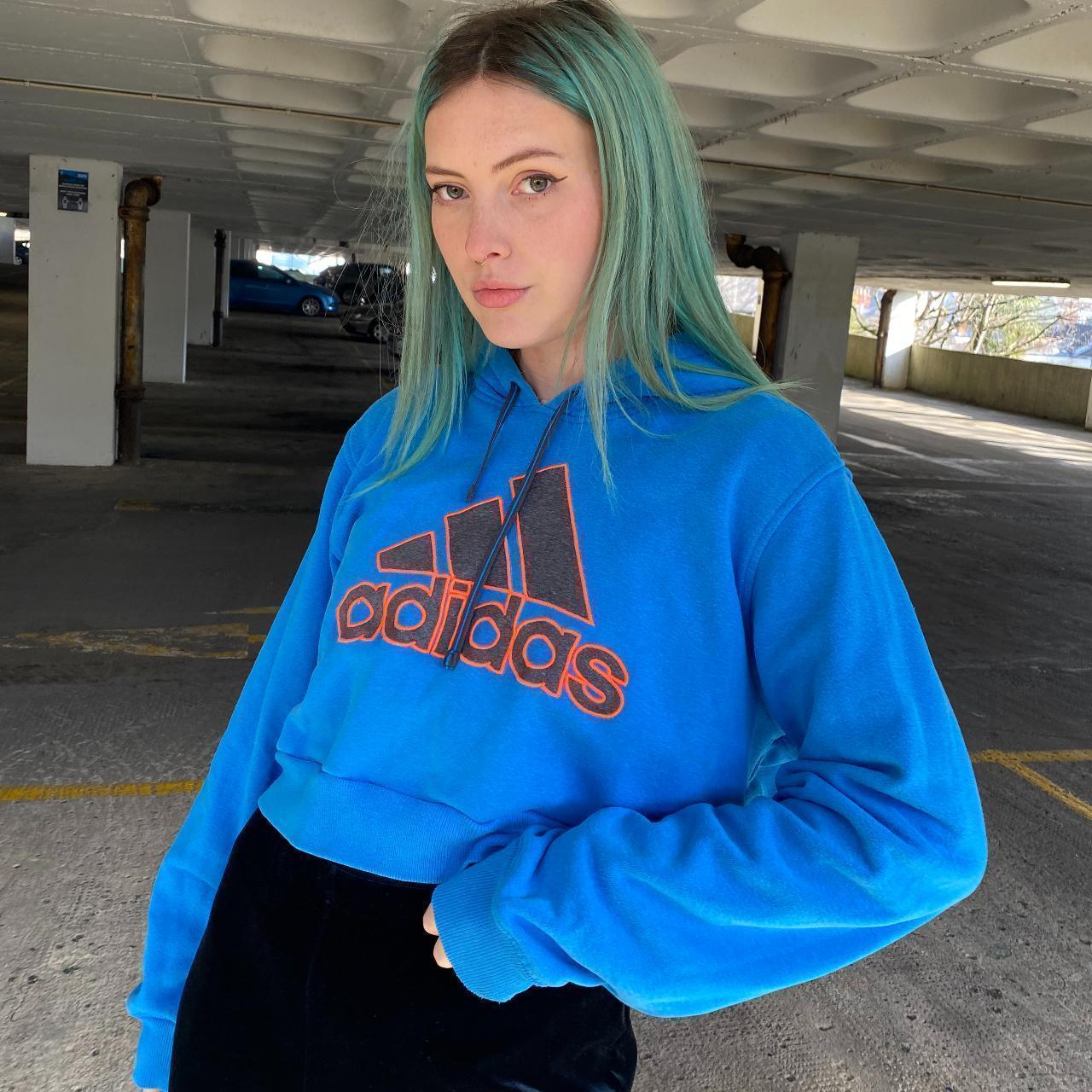 Adidas 90s sale cropped hoodie