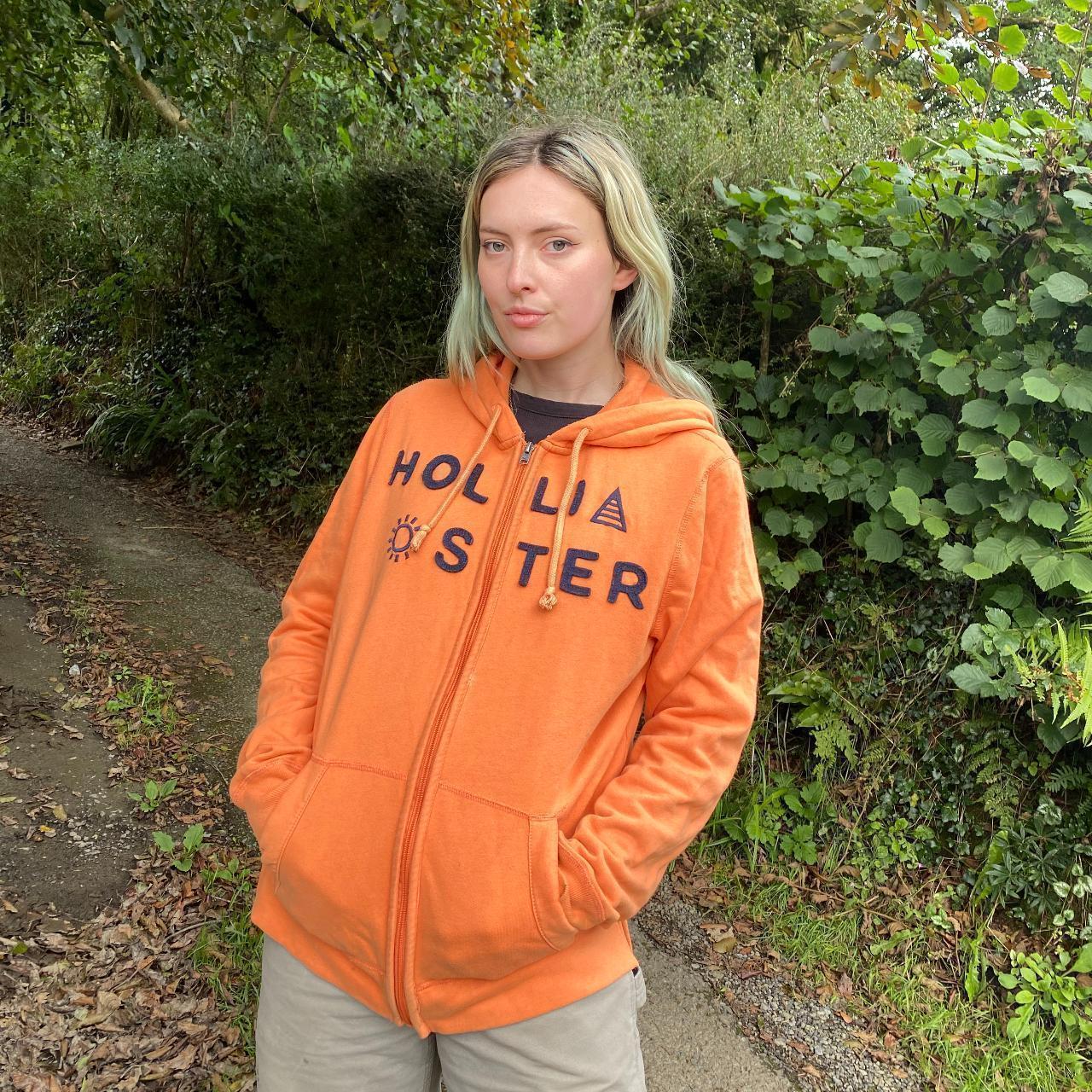 Hollister orange hoodie online