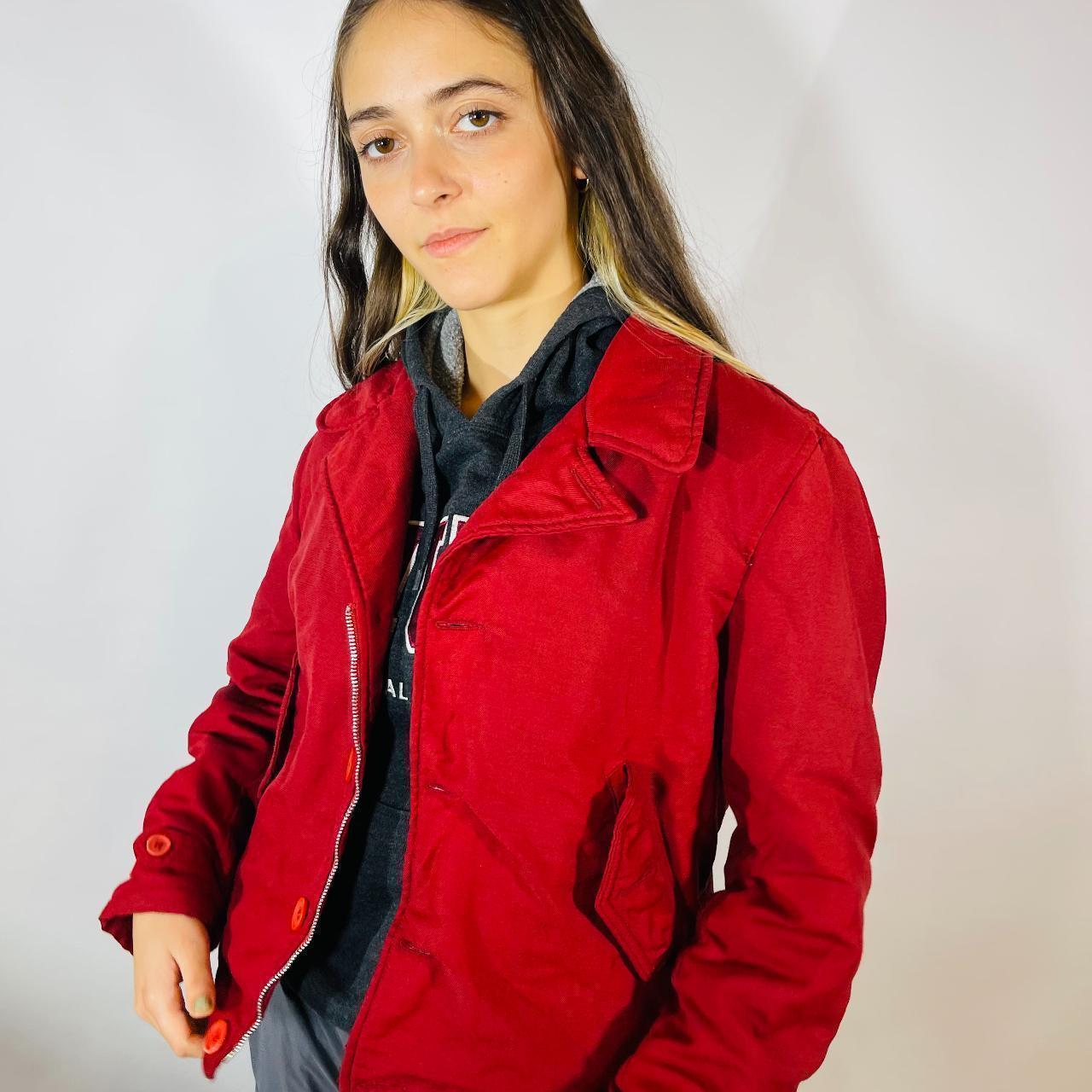 Calvin klein women's red jacket deals