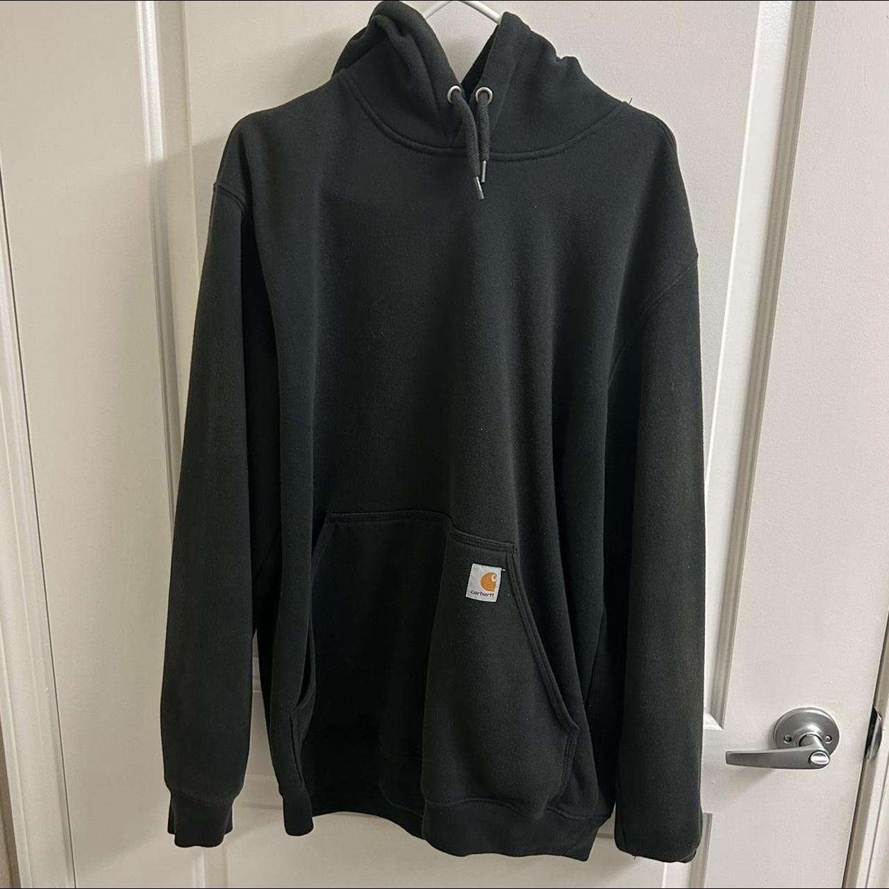 Black Carhartt Hoodie Medium Loose Fit A bit faded - Depop