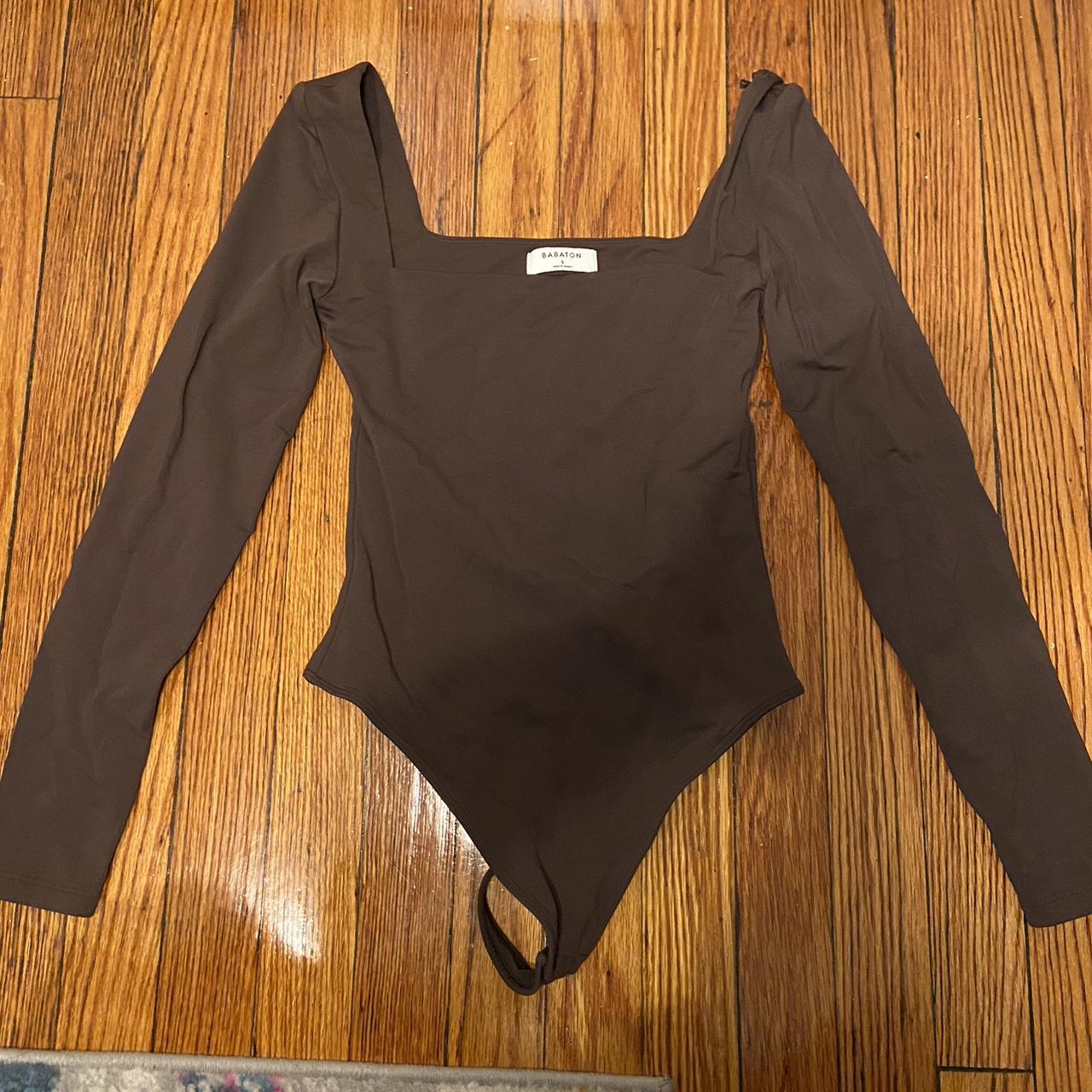 Aritzia Women's Brown Bodysuit Depop