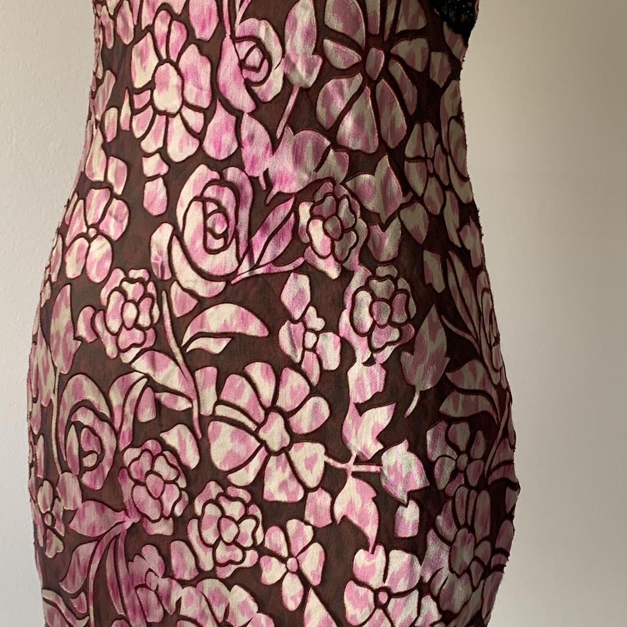 Emanuel Ungaro Women's Brown and Pink Dress (5)