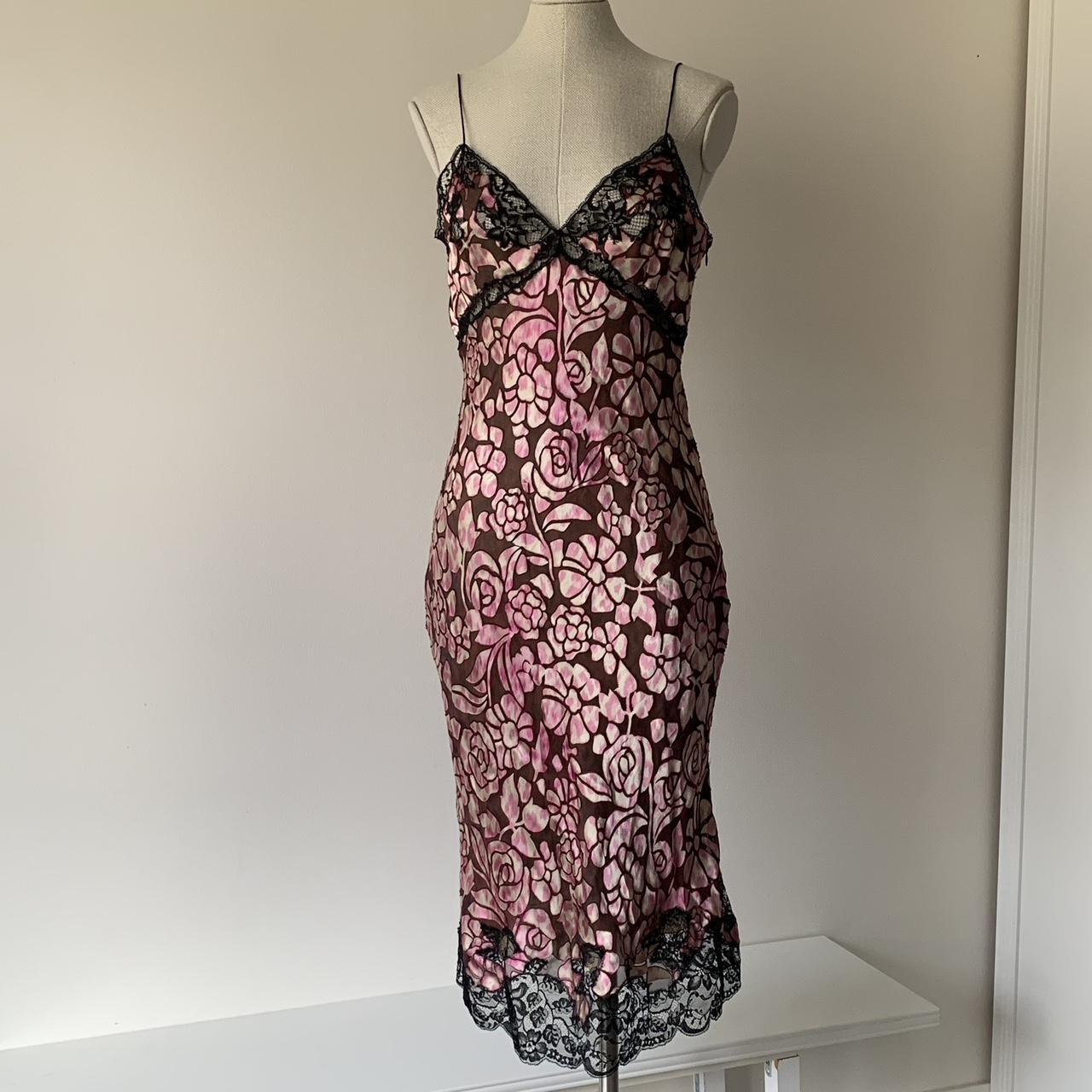 Emanuel Ungaro Women's Brown and Pink Dress (3)