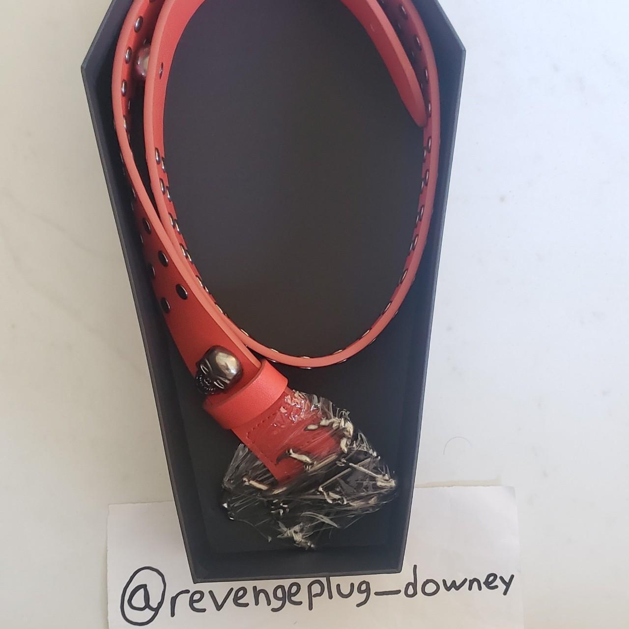 Revenge Bone Belt Red Deadstock Brand New In Hand... - Depop