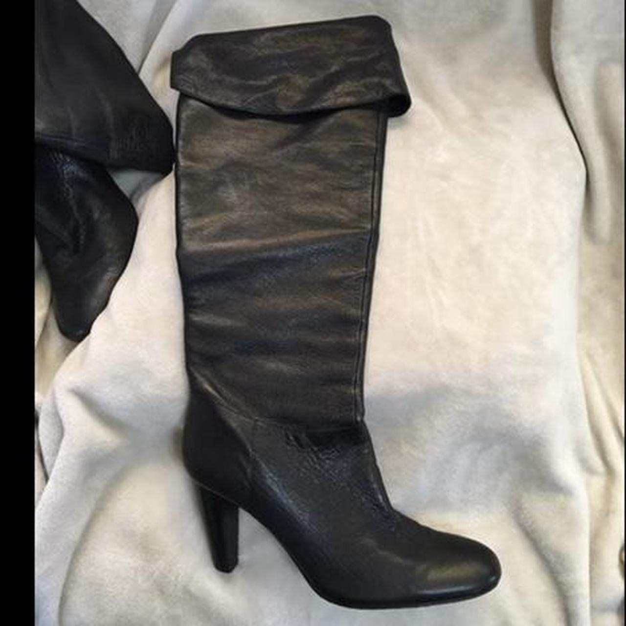 Calvin klein over clearance the knee leather boots