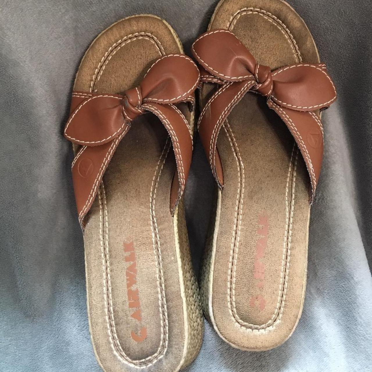 Airwalk Women's Brown and Tan Sandals | Depop