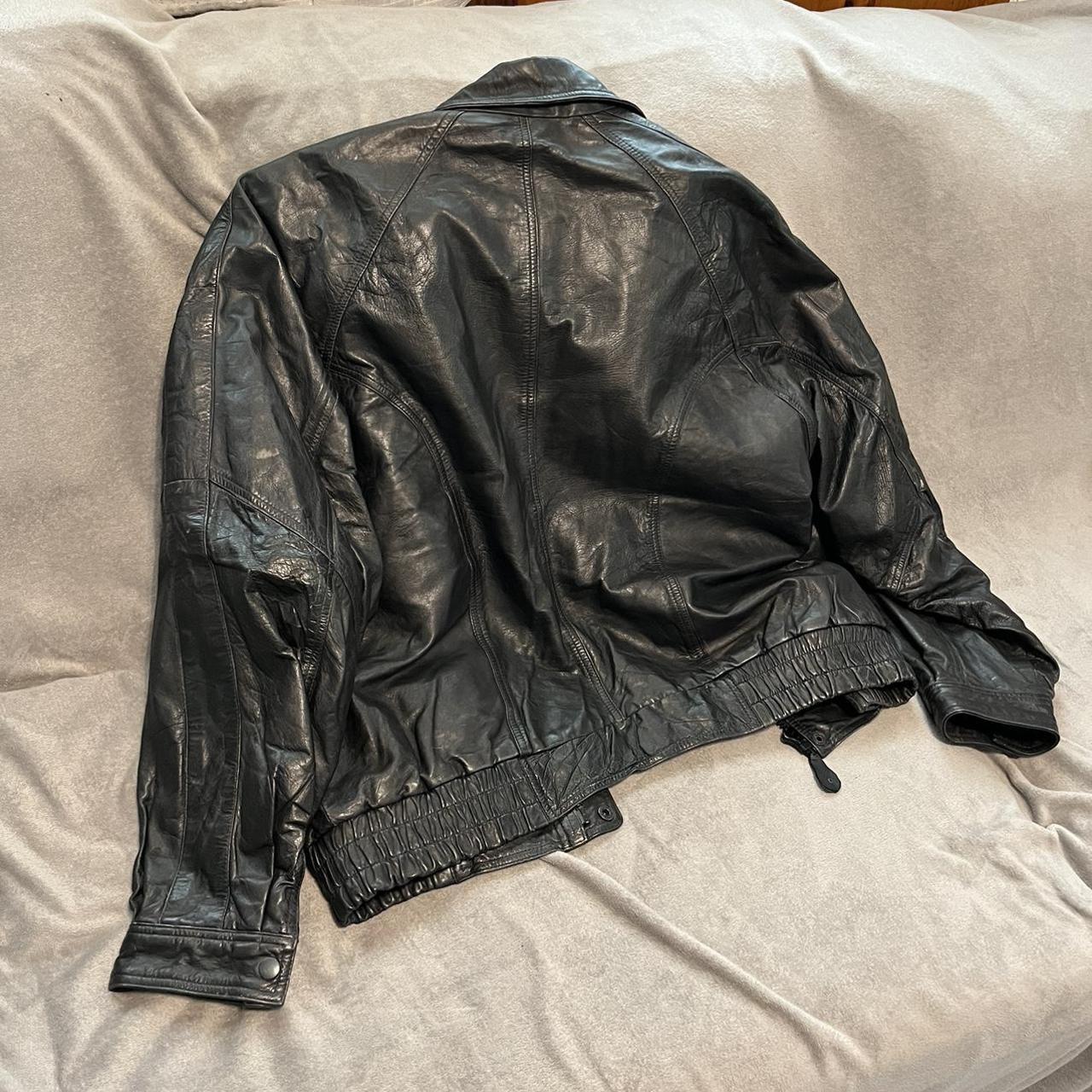 Vintage 80s/90s Pierre Cardin leather bomber jacket! | Depop