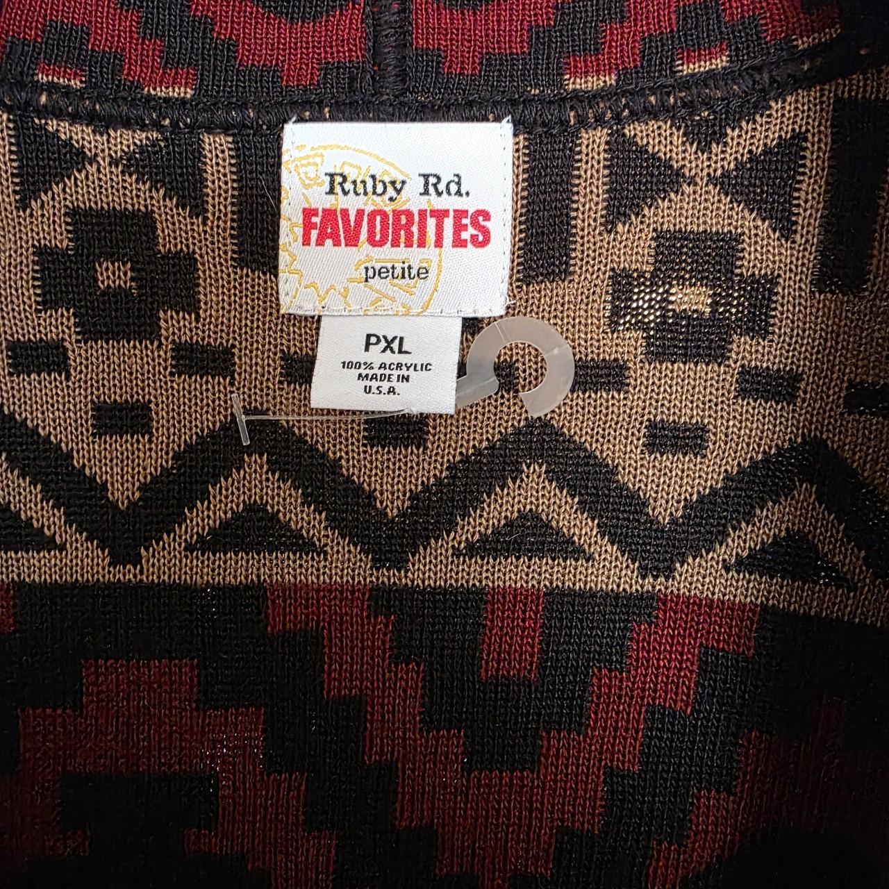 Ruby Rd. Women's Cardigan - Red/Multi - XL – Ruby… - image 4