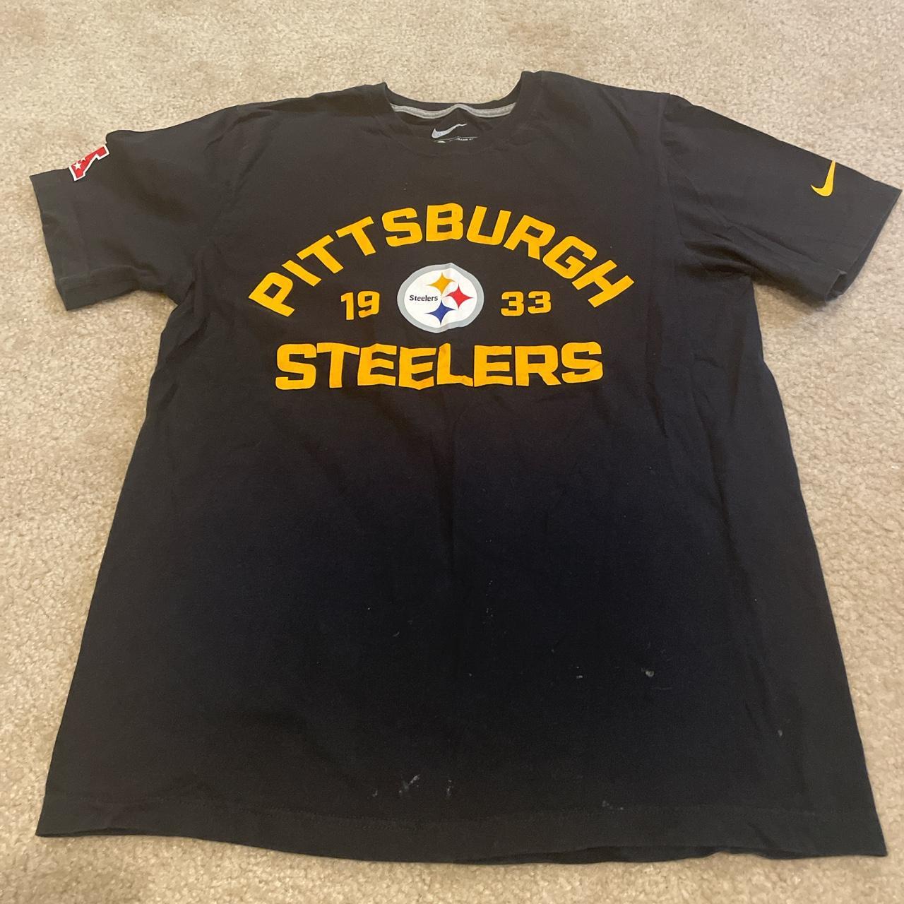 NFL Team Apparel Pittsburgh Steelers Black and Gold Men's 