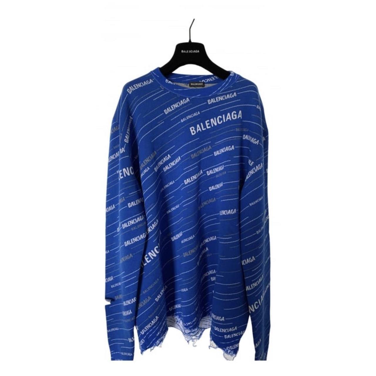 balenciaga blue jumper