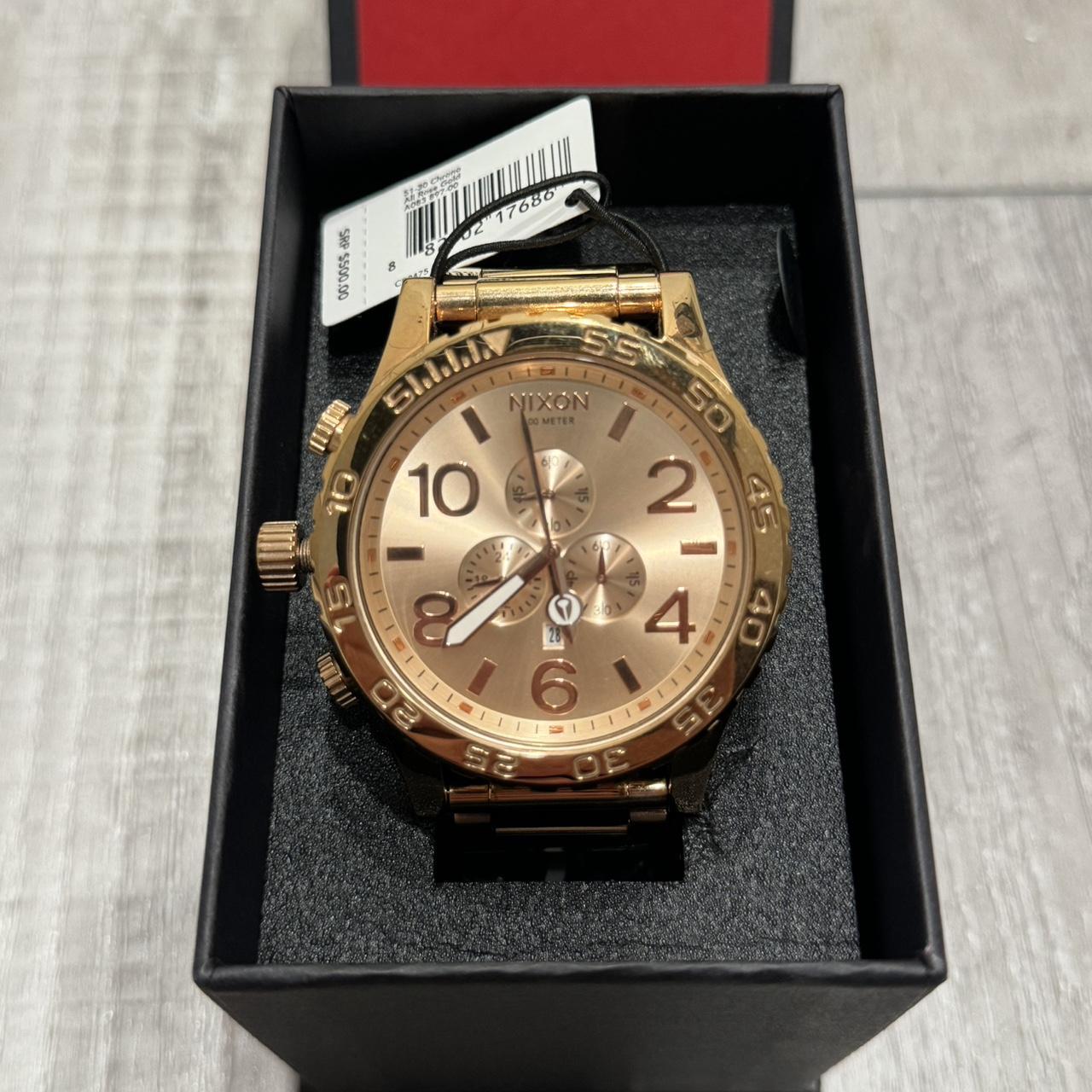 Nixon 51 30 Chrono Rose Gold. Only worn 2 to 3. Depop