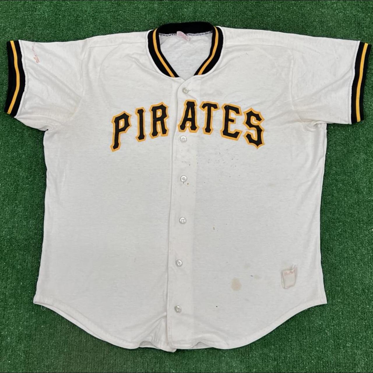 Vintage Rawlings 80s Pittsburgh Pirates Jersey MADE - Depop