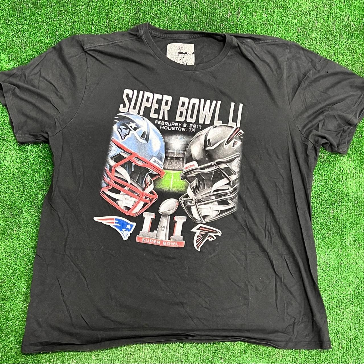 Super Bowl LI , Double Sided Tee, Condition- 8/10 see