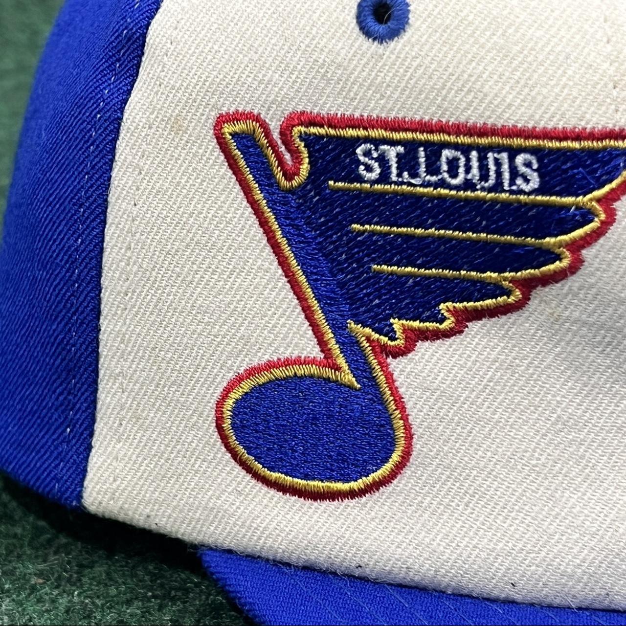 Vintage Logo 7 St. Louis Blues Hat 90s - Depop