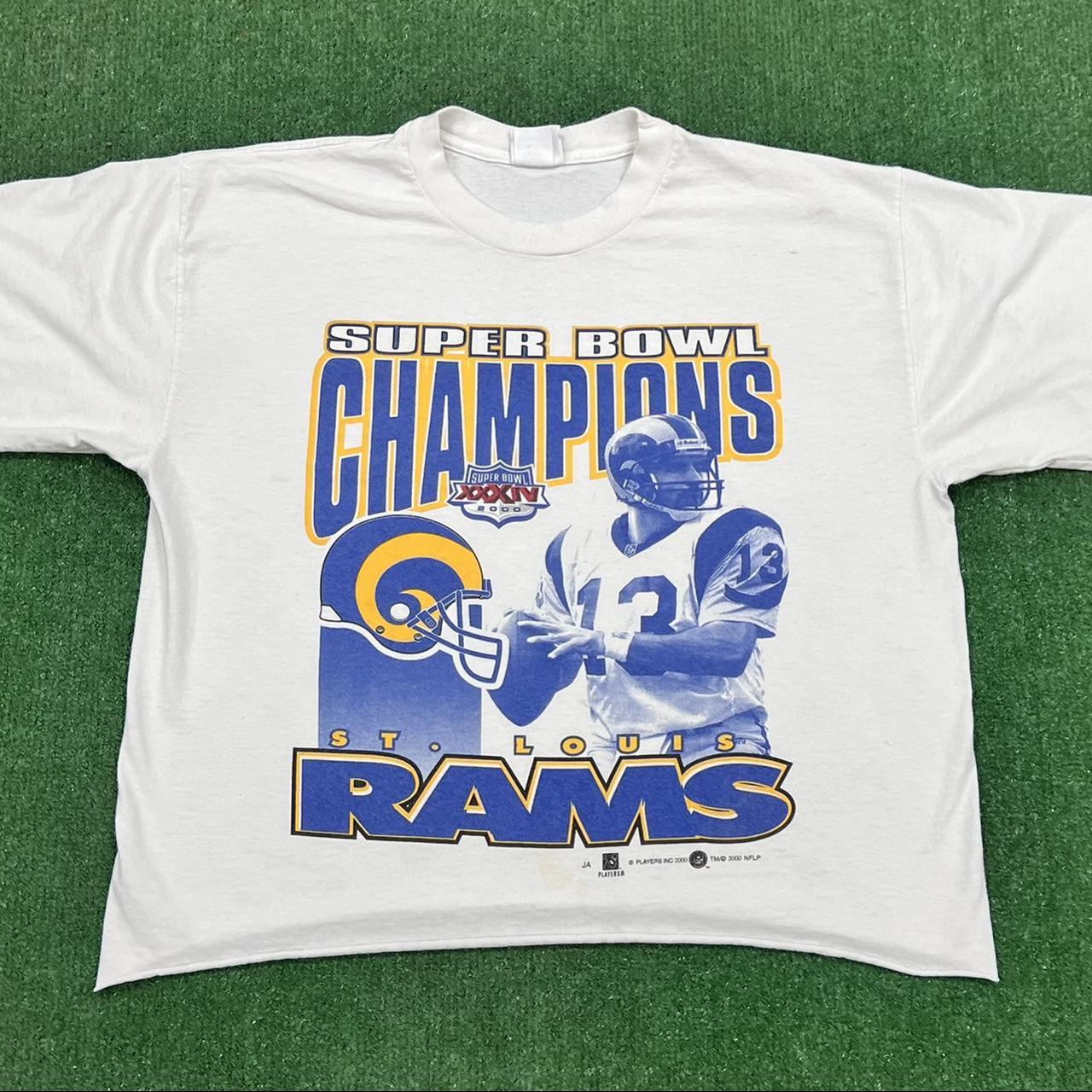 vintage 2000 saint louis rams super bowl - Depop