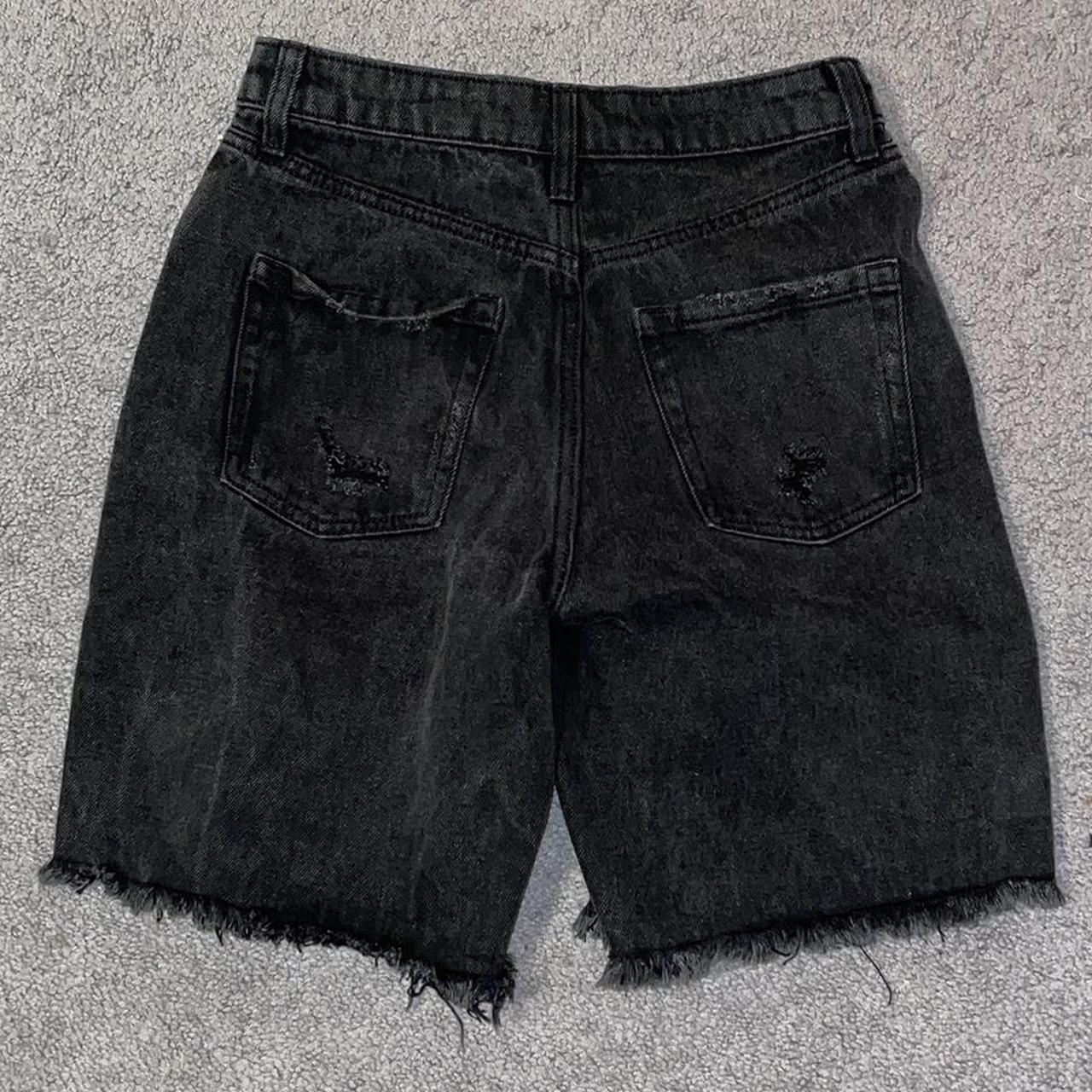 Black denim shorts target best sale