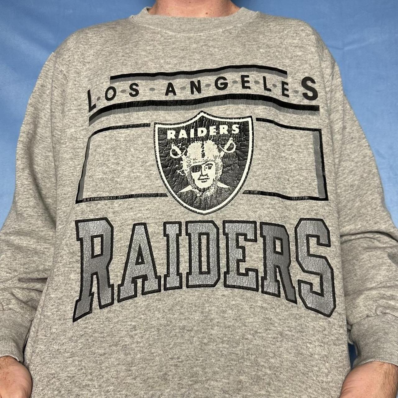 Vintage Raiders Football T-shirt 1980s LA Raiders Long Sleeve 