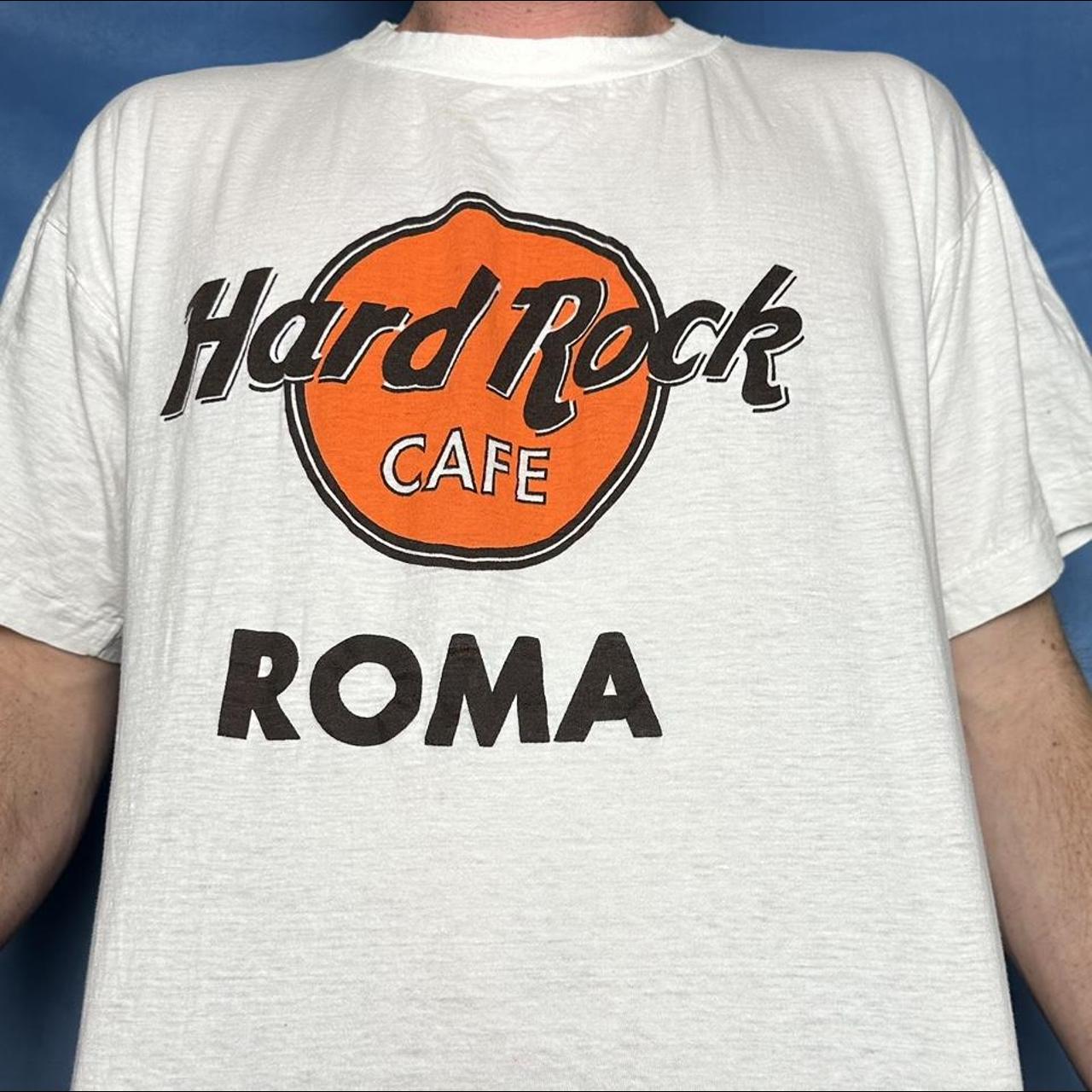 vintage hard rock rome tshirt promo