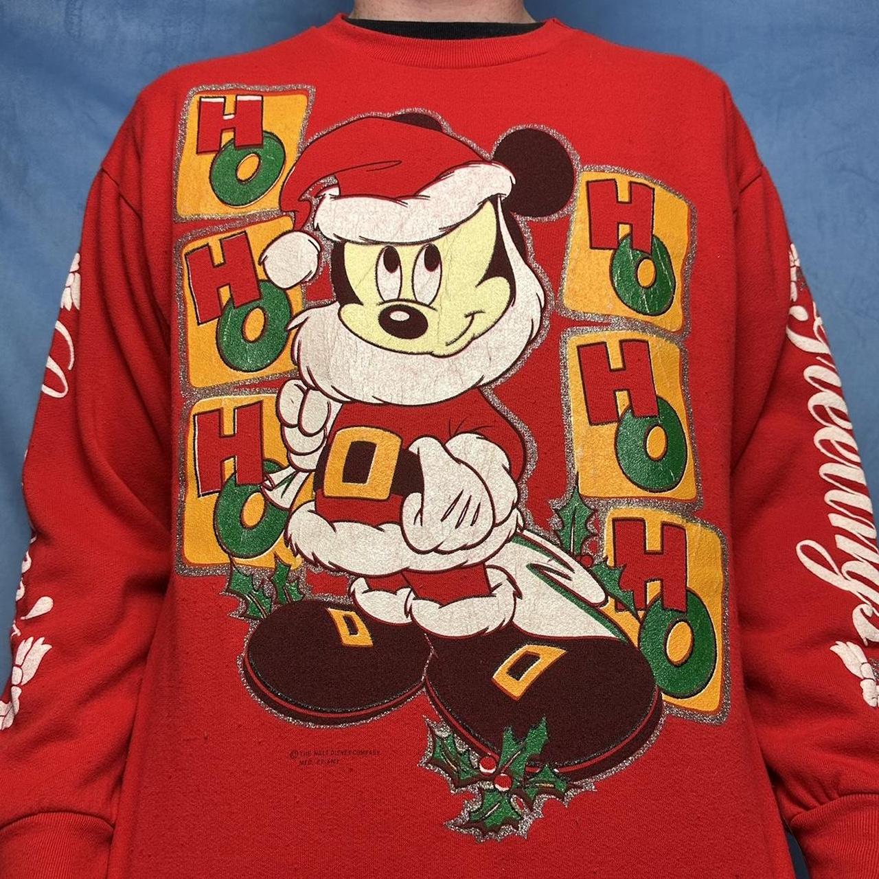 Vintage Disney shops Mickey Christmas Sweater