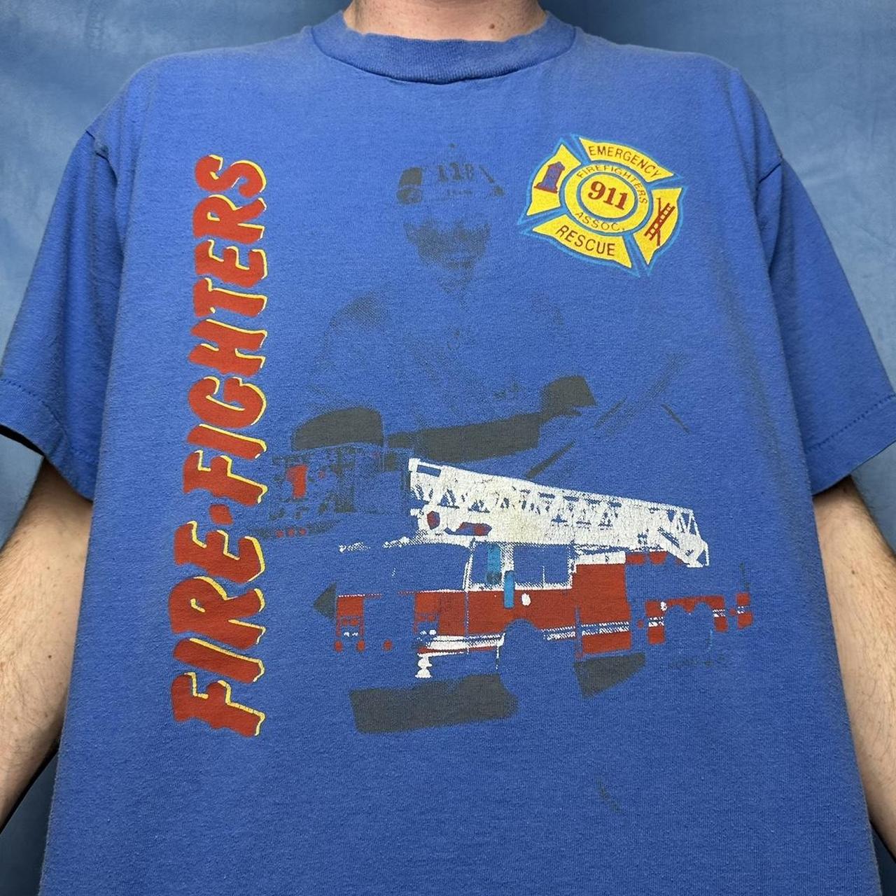 Vintage New York City Fire Department T Shirt Size Xl 1990s 