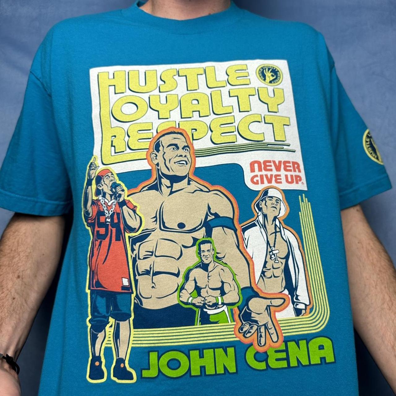 john cena wwe t-shirt wrestling sport show promo... - Depop