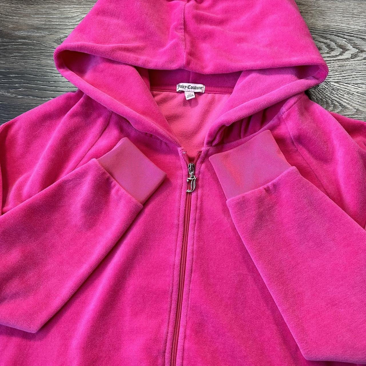 vintage pink juicy couture jacket sweatsuit top zip... - Depop