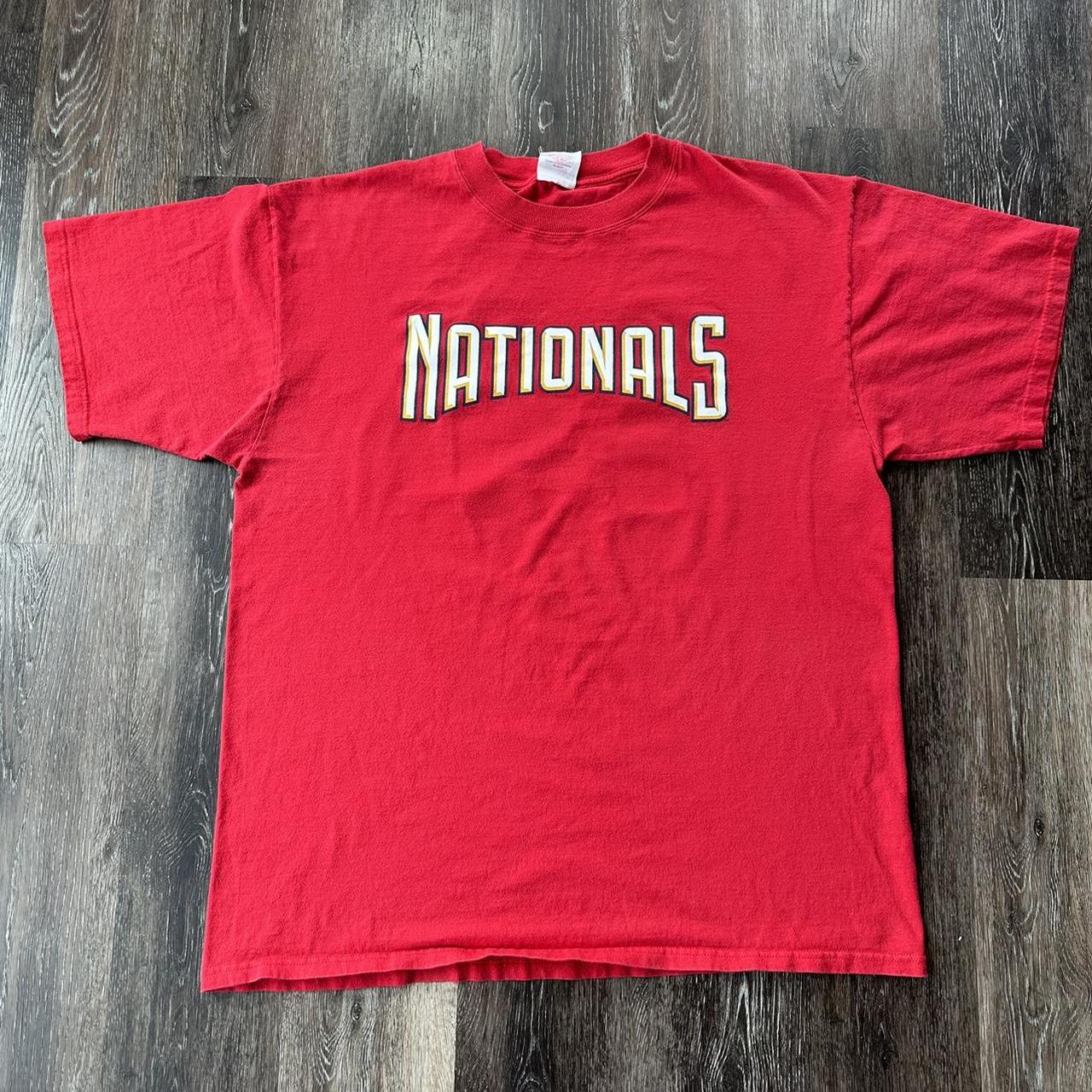 Vintage Cropped Washington Nationals MLB Long Sleeve - Depop