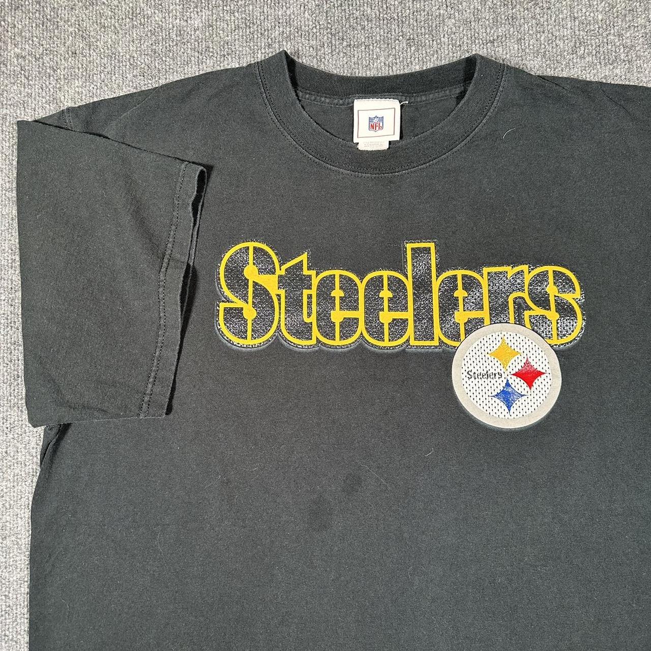 Size small black pittsburgh Steelers shirt from NFL - Depop